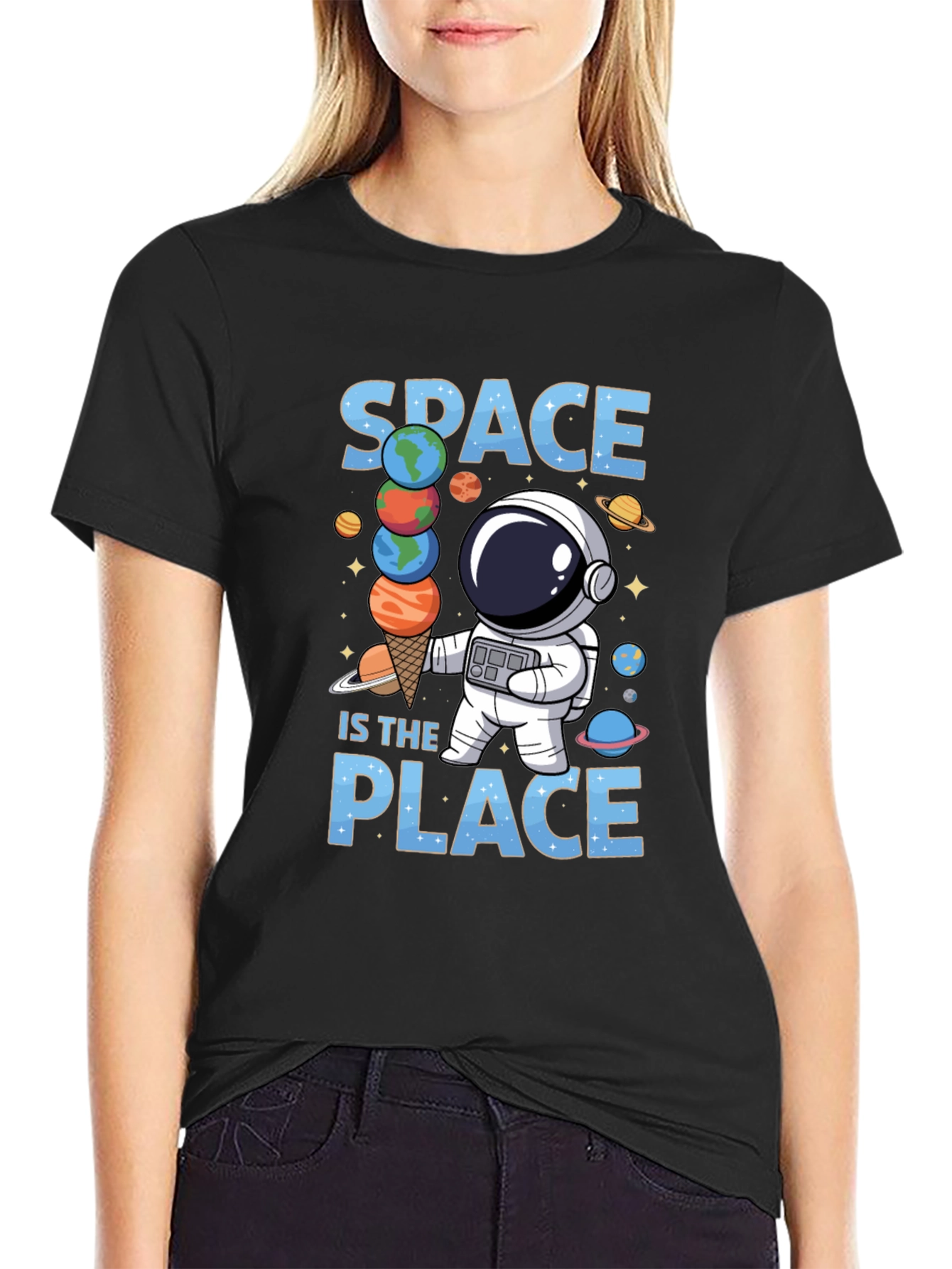 Space is the Place Astronaut T-Shirt