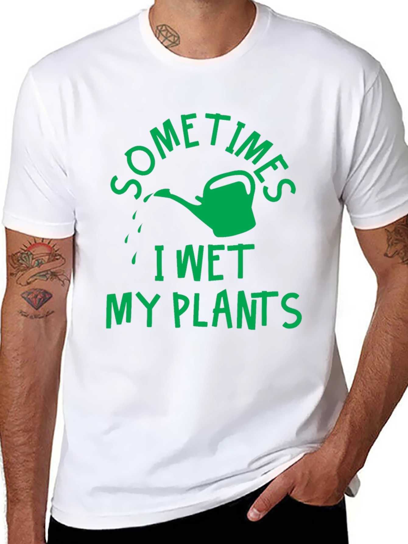 Funny Garden T-Shirt - I Wet My Plants Tee