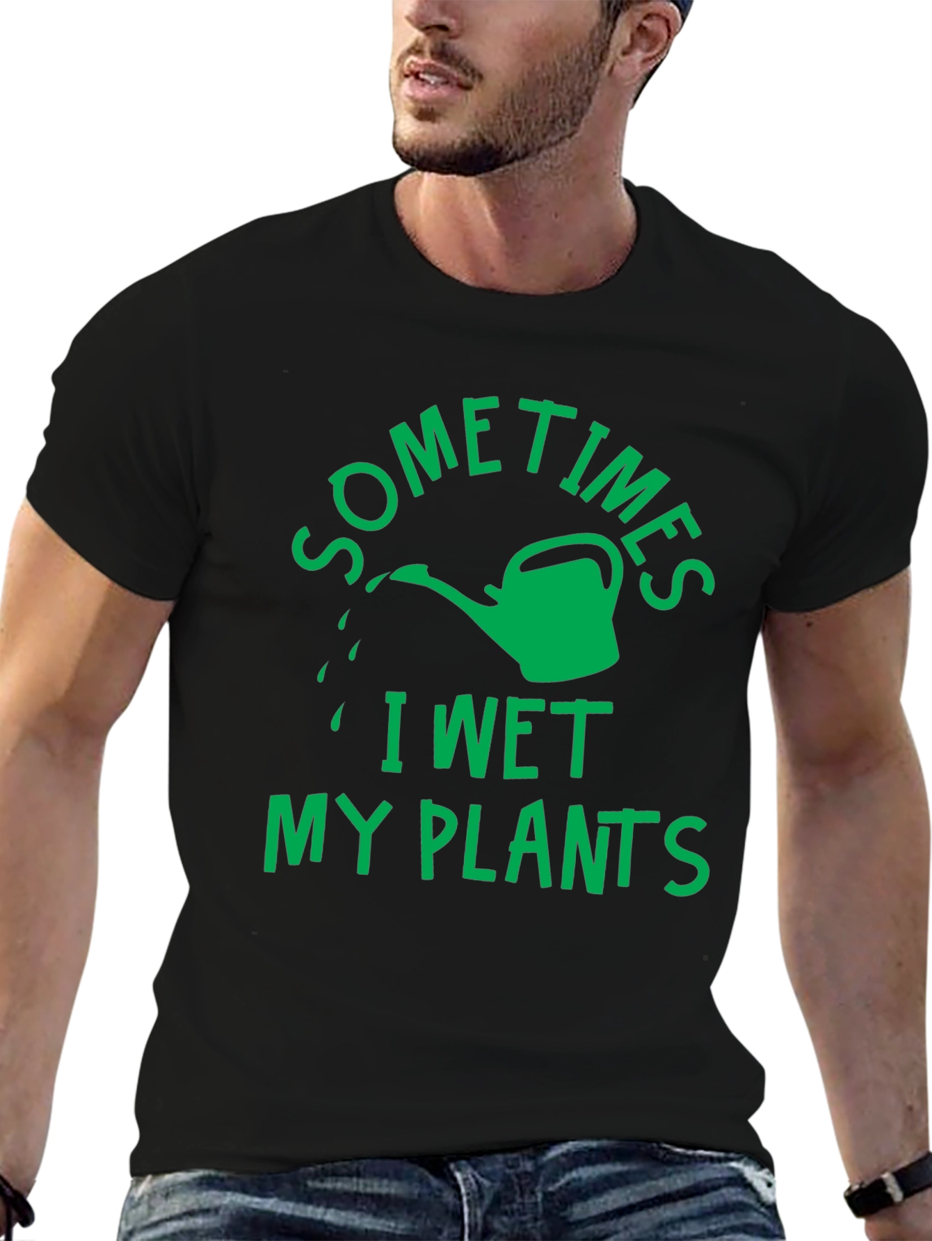 Funny Garden T-Shirt - I Wet My Plants Tee