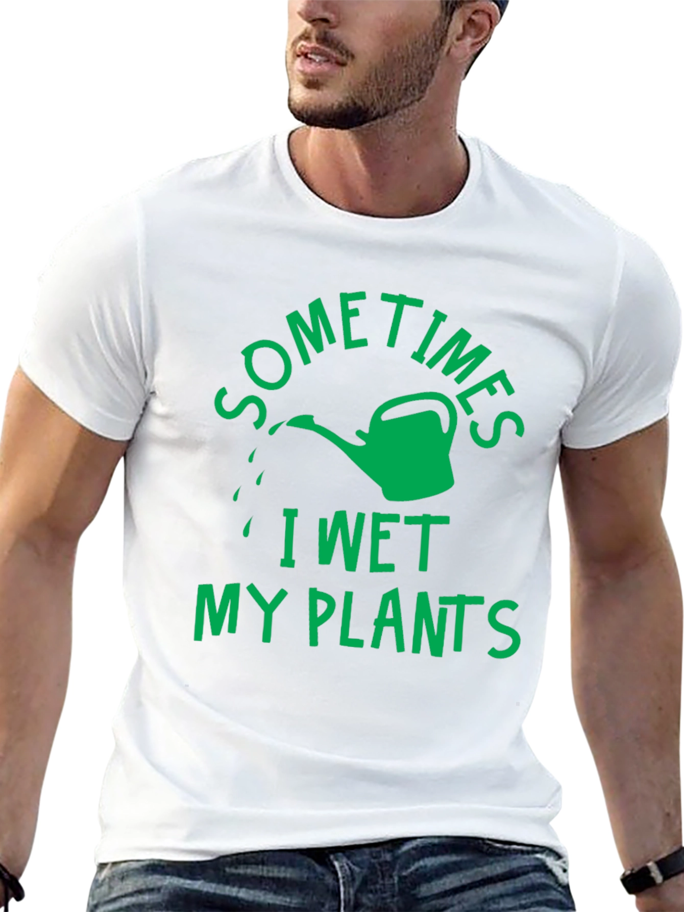 Funny Garden T-Shirt - I Wet My Plants Tee