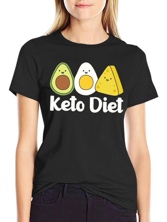 Keto Diet Cartoon Food T-Shirt