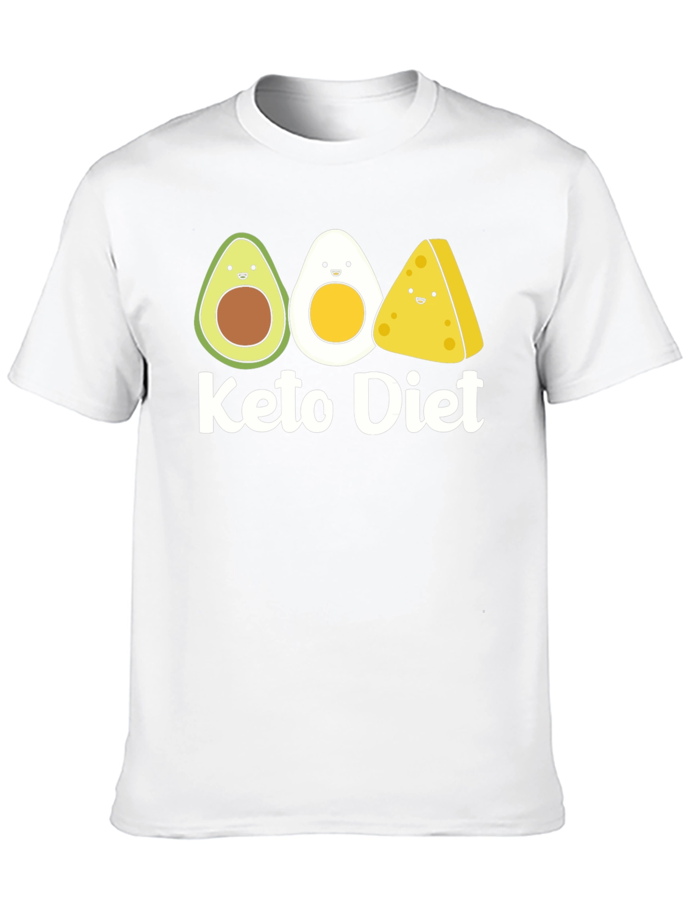 Keto Diet Cartoon Food T-Shirt