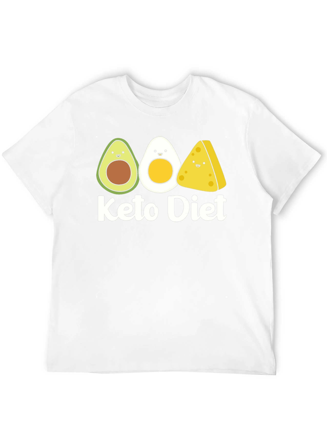 Keto Diet Cartoon Food T-Shirt