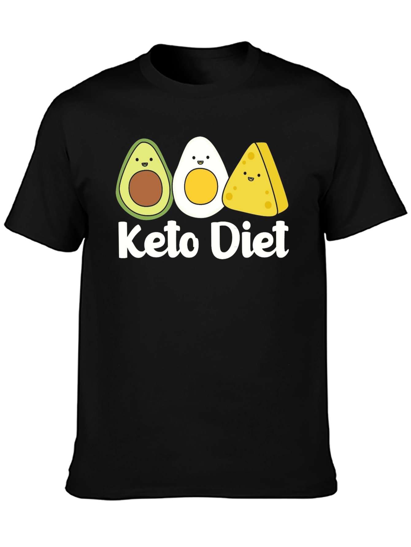Keto Diet Cartoon Food T-Shirt