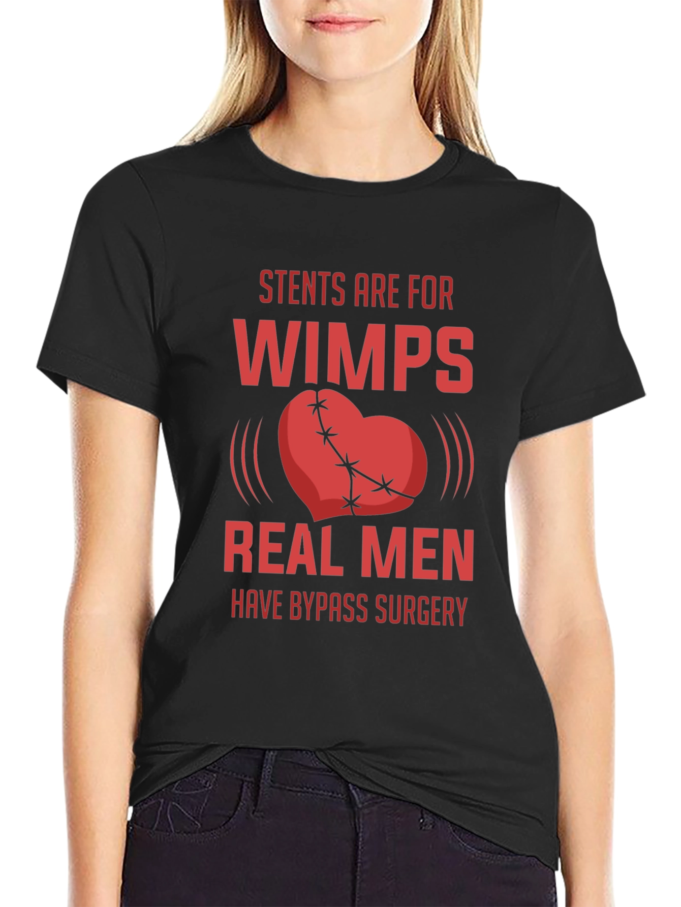 Stents Are For Wimps Mens T-Shirt