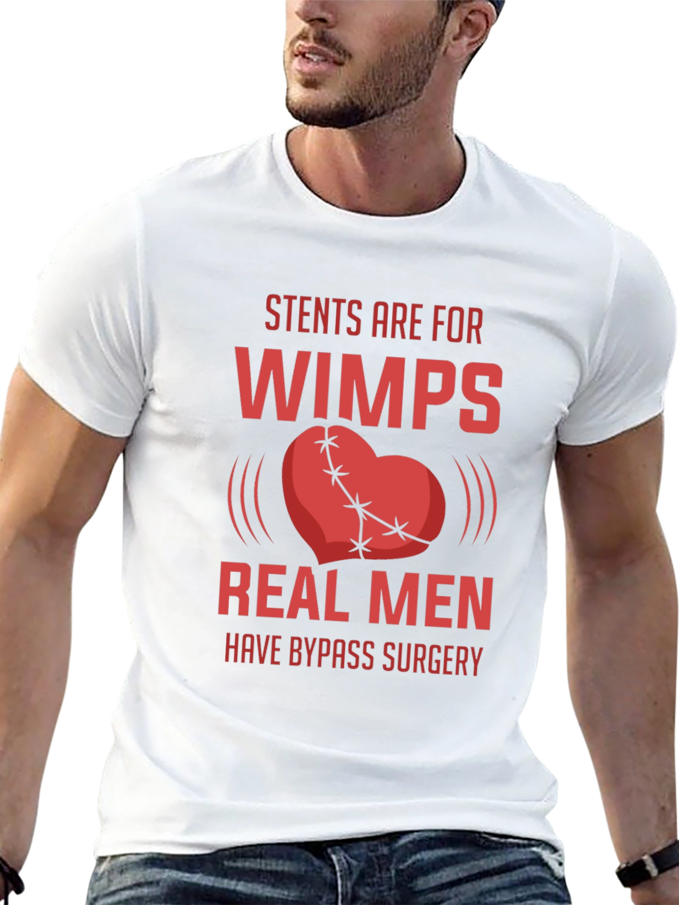 Stents Are For Wimps Mens T-Shirt