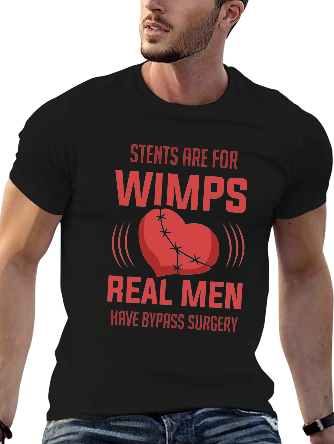 Stents Are For Wimps Mens T-Shirt