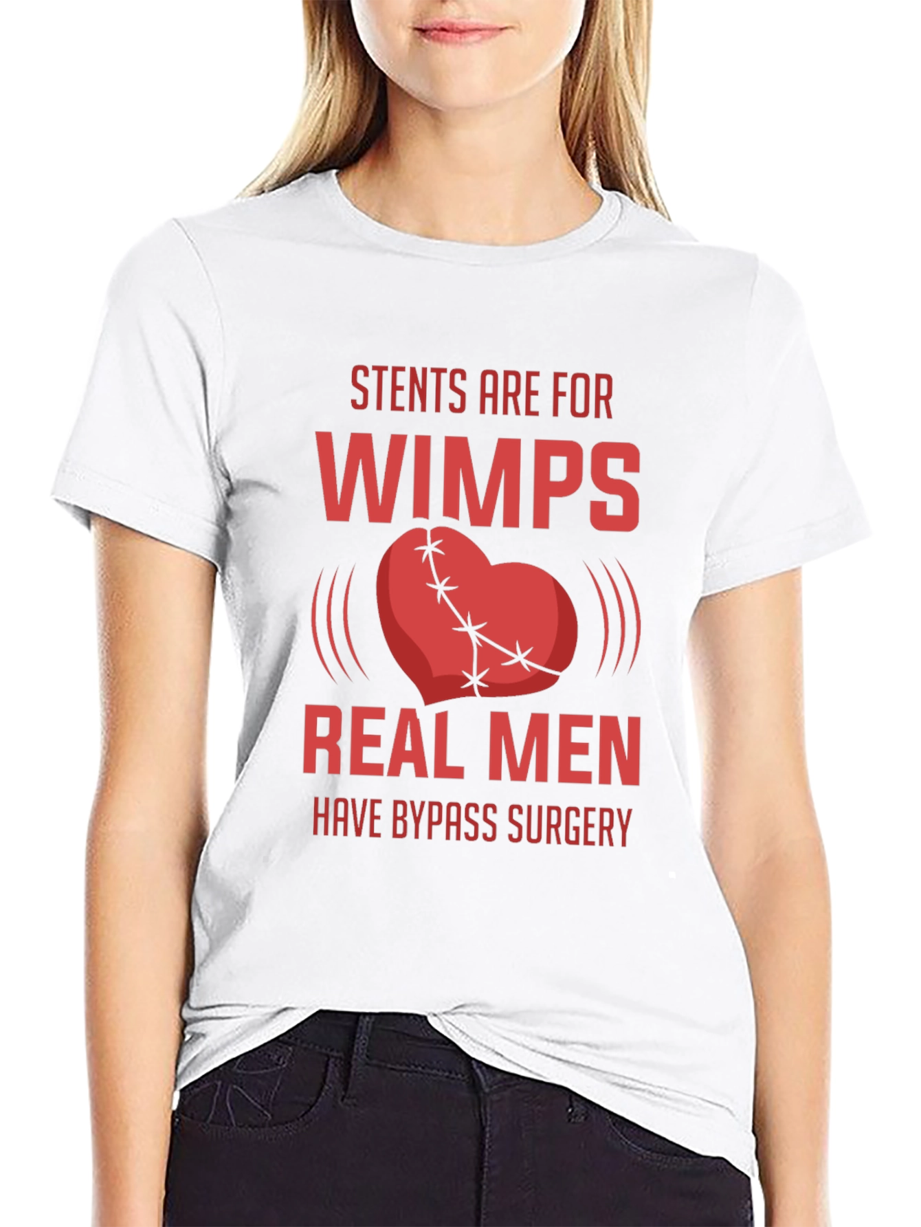 Stents Are For Wimps Mens T-Shirt