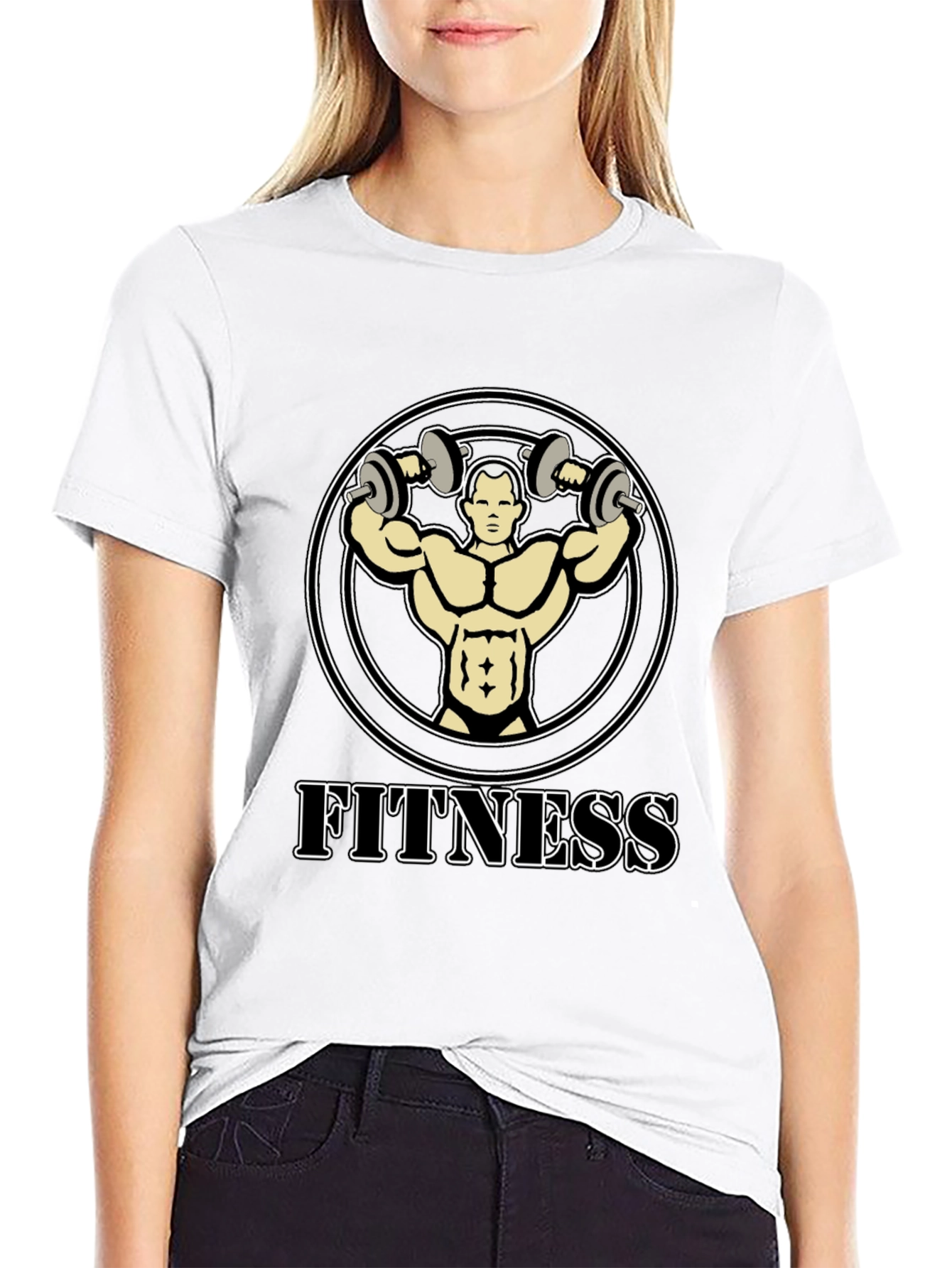Fitness Graphic T-Shirt - Bodybuilder Design