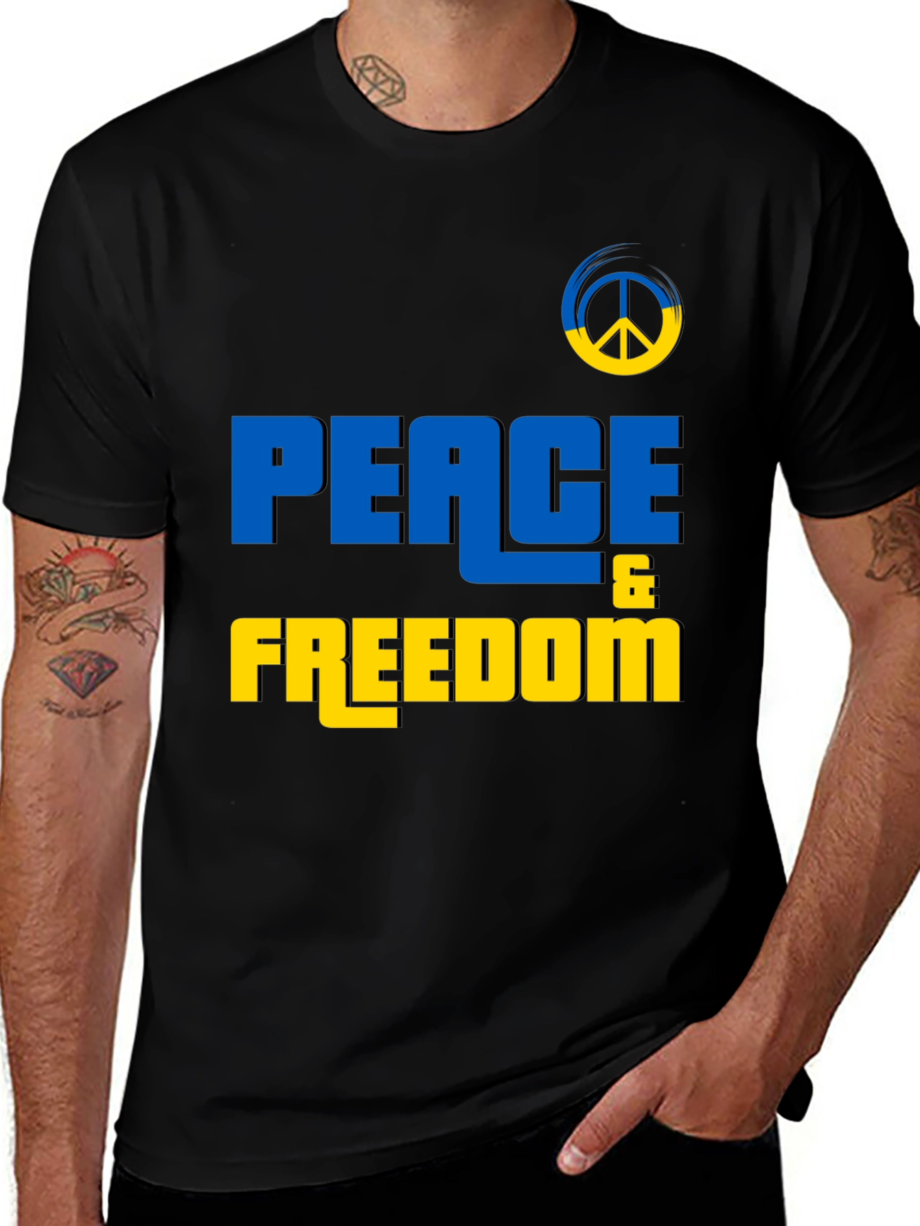 Peace & Freedom Ukraine Support Tee