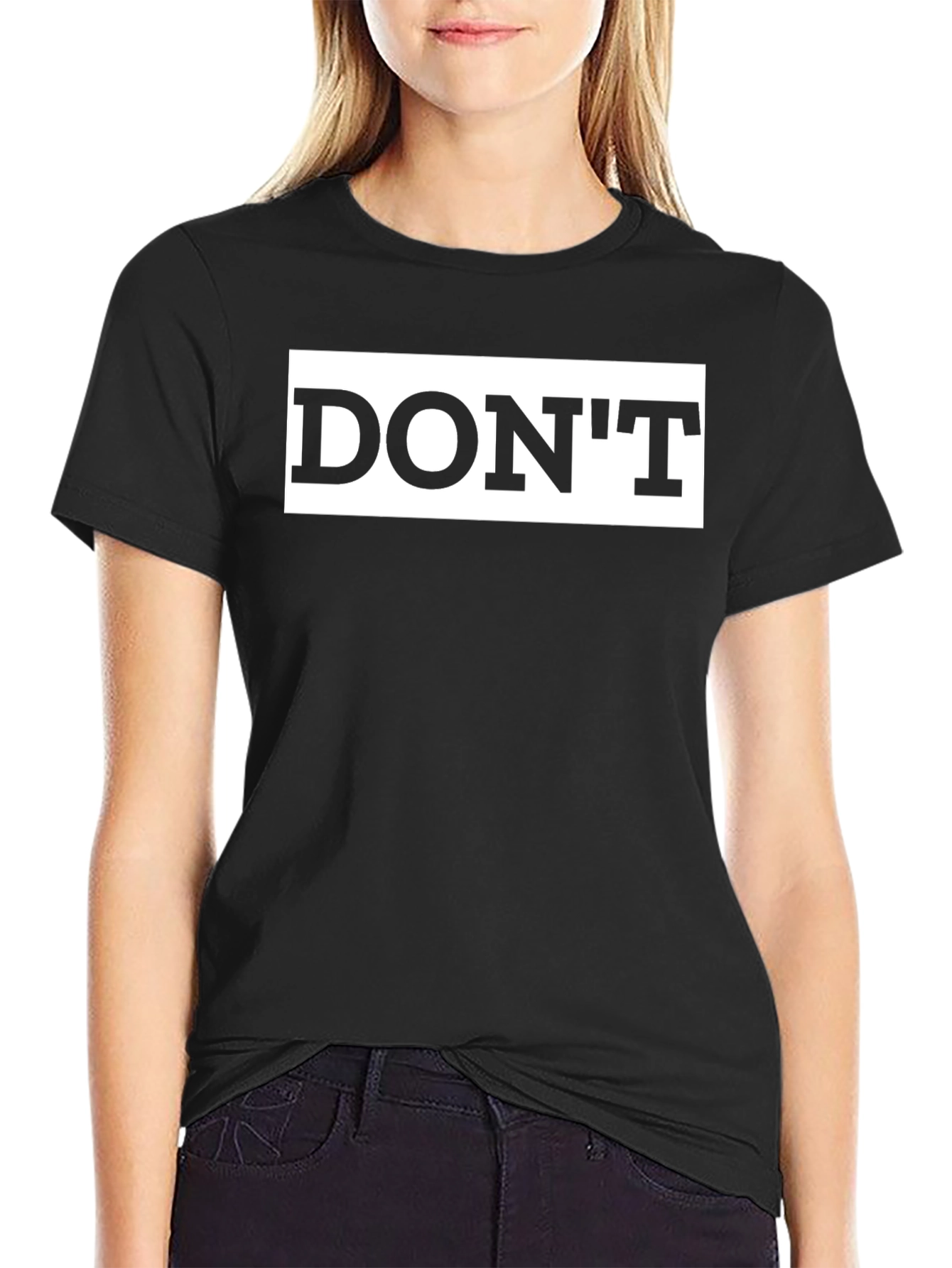 Black Dont Graphic Tee - Statement Casual Wear