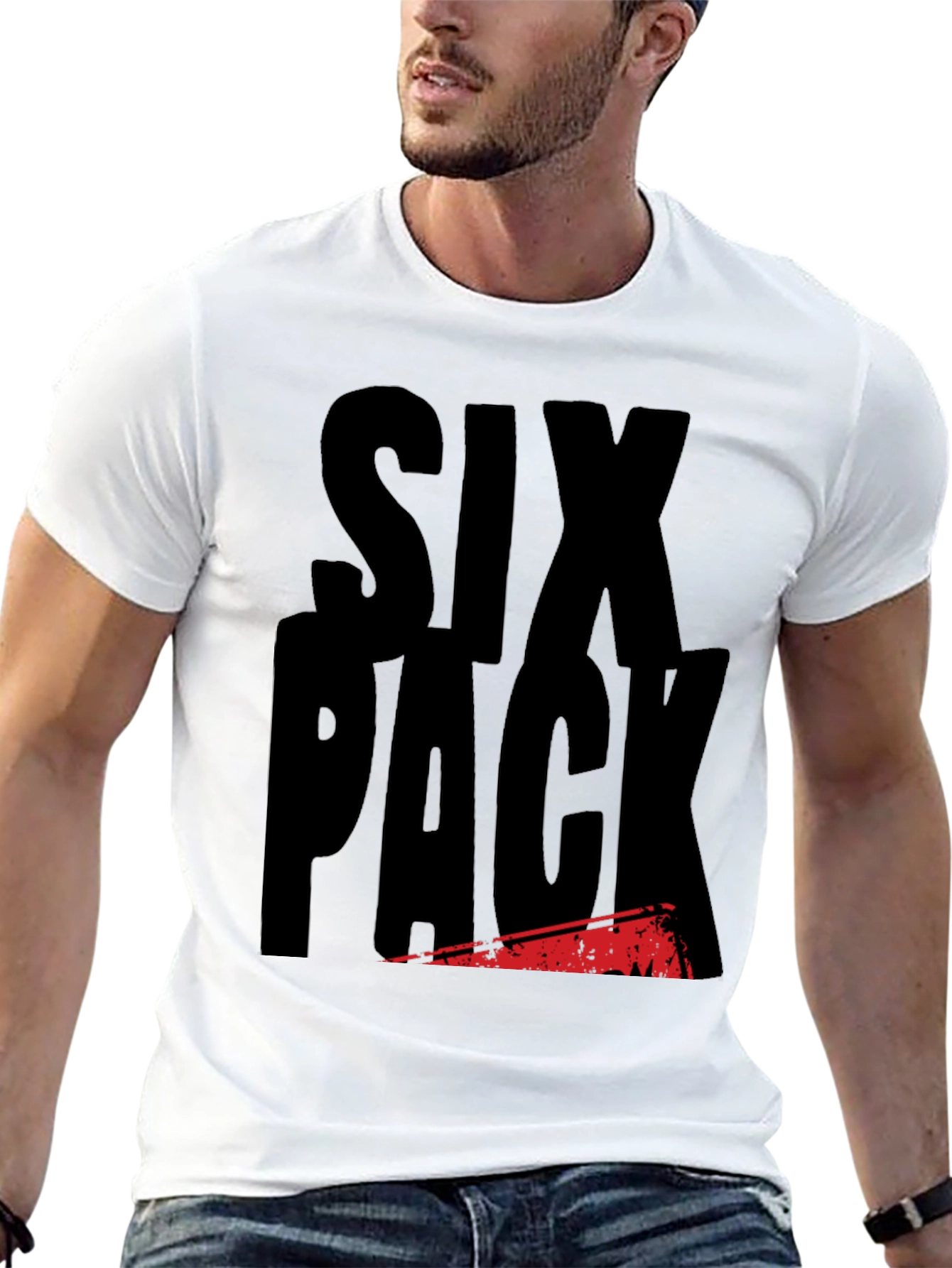 Six Pack T-Shirt - Funny Gym Workout Tee