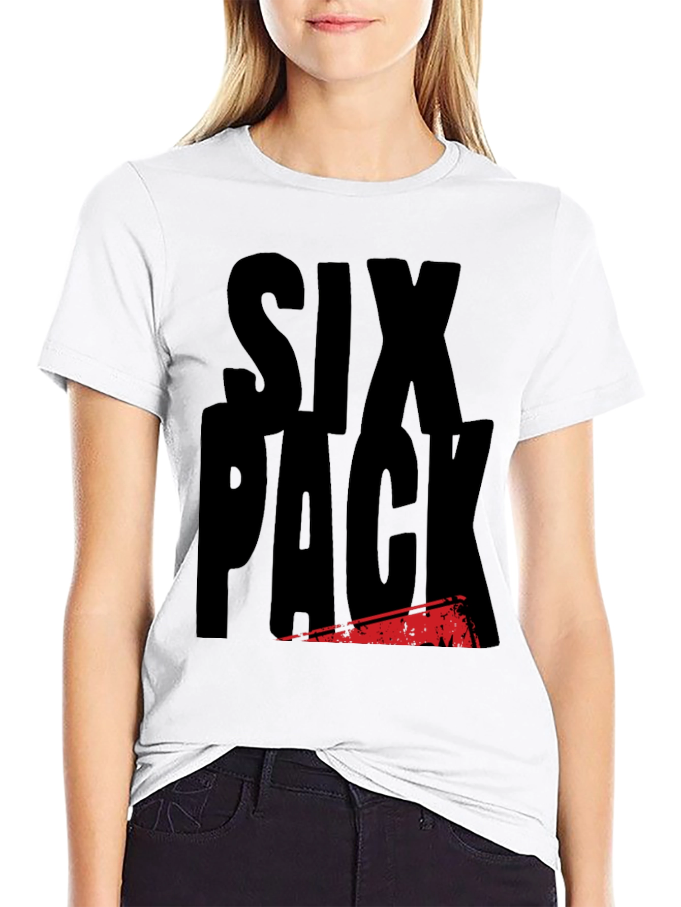 Six Pack T-Shirt - Funny Gym Workout Tee