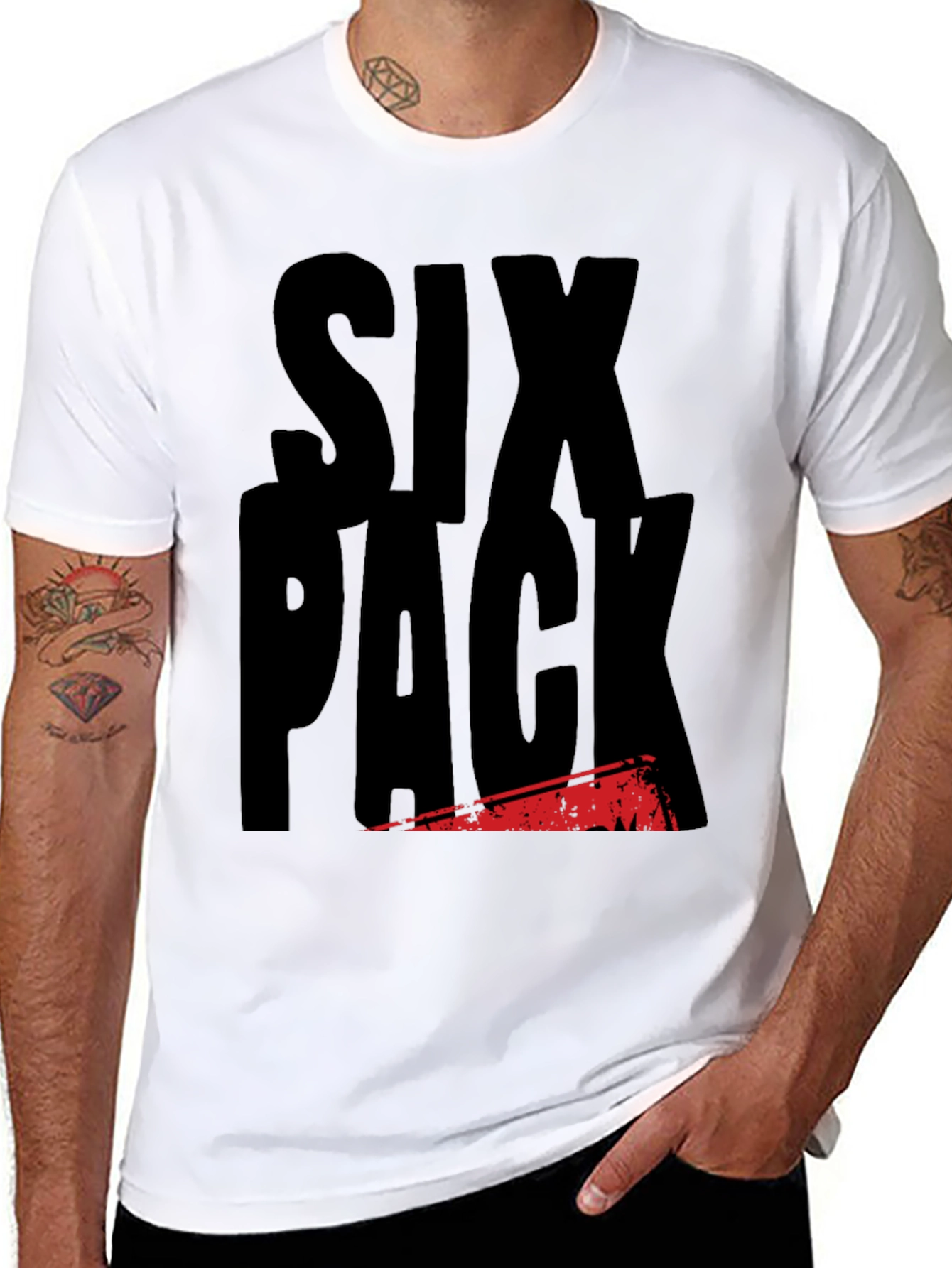 Six Pack T-Shirt - Funny Gym Workout Tee