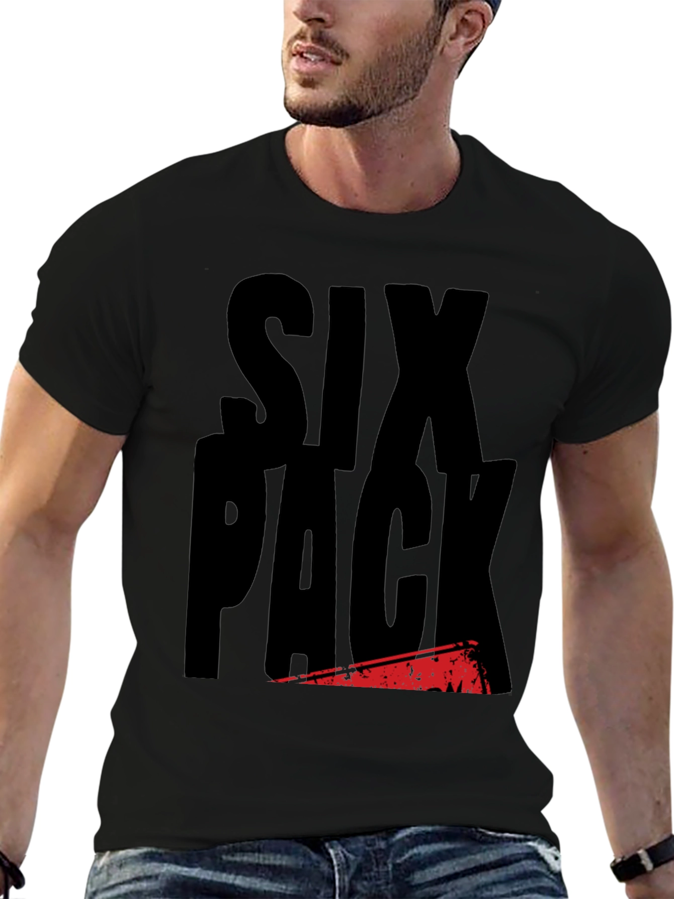 Six Pack T-Shirt - Funny Gym Workout Tee