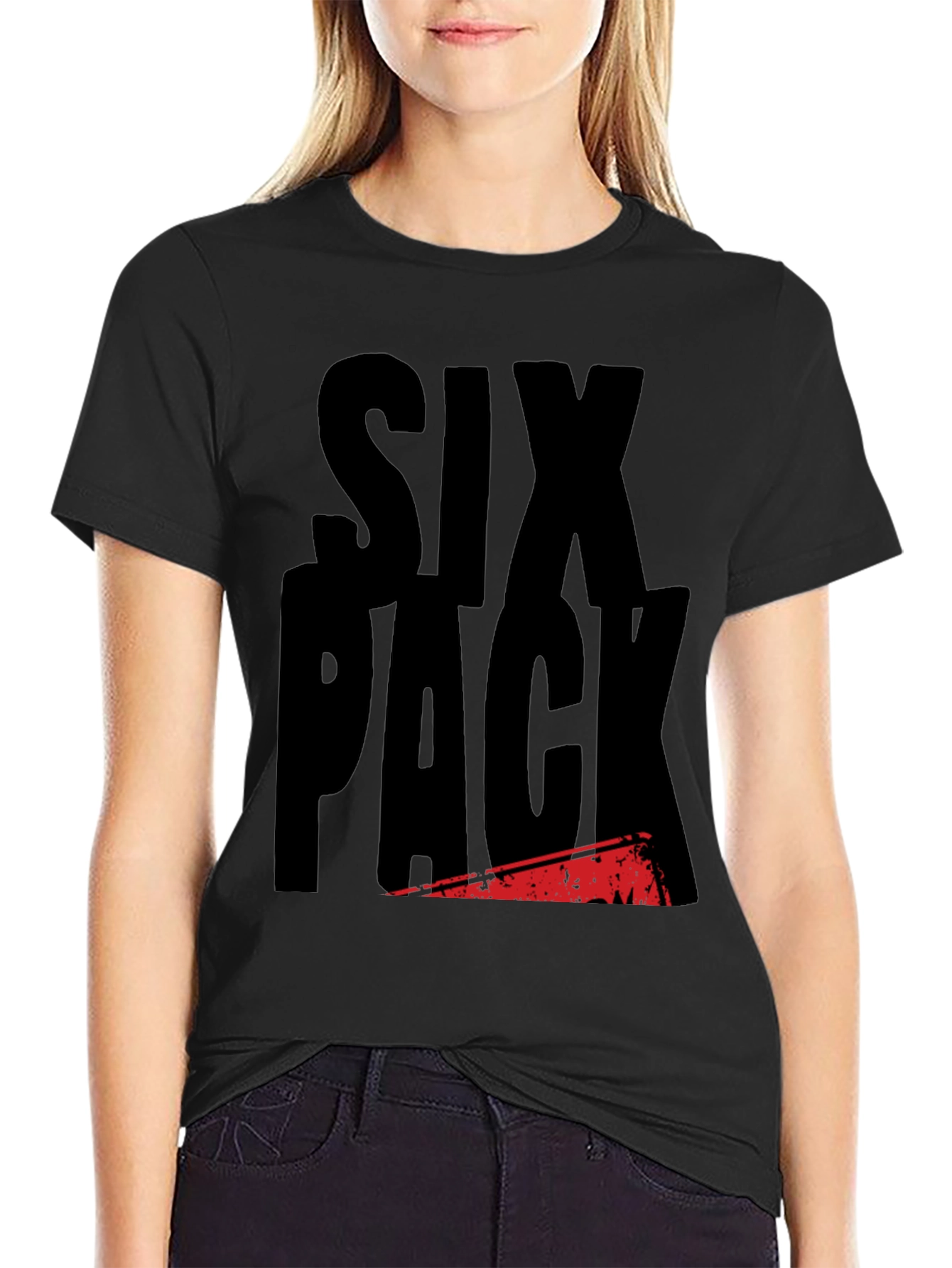 Six Pack T-Shirt - Funny Gym Workout Tee