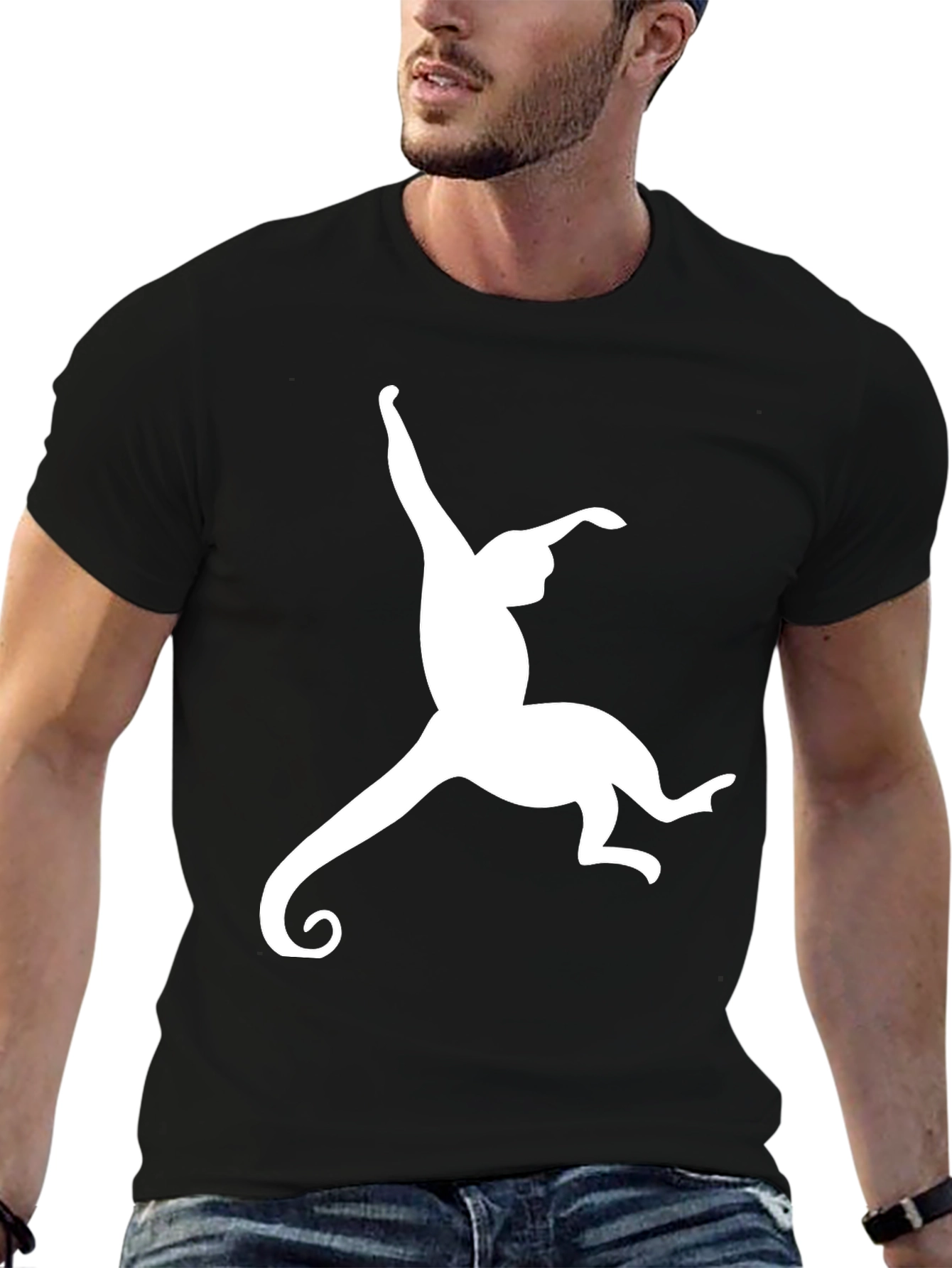 Monkey Graphic Tee - Mens Black T-Shirt