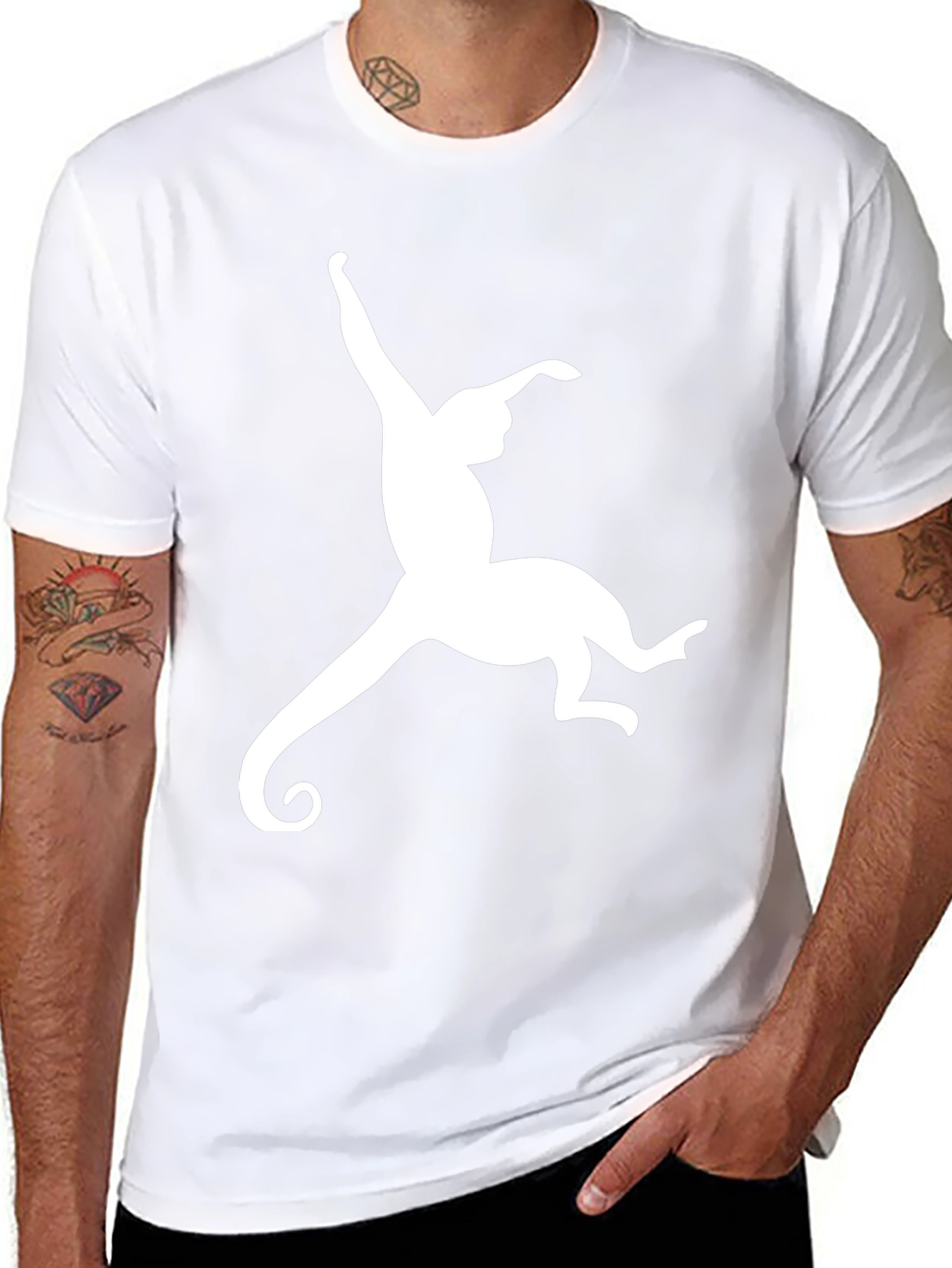 Monkey Graphic Tee - Mens Black T-Shirt