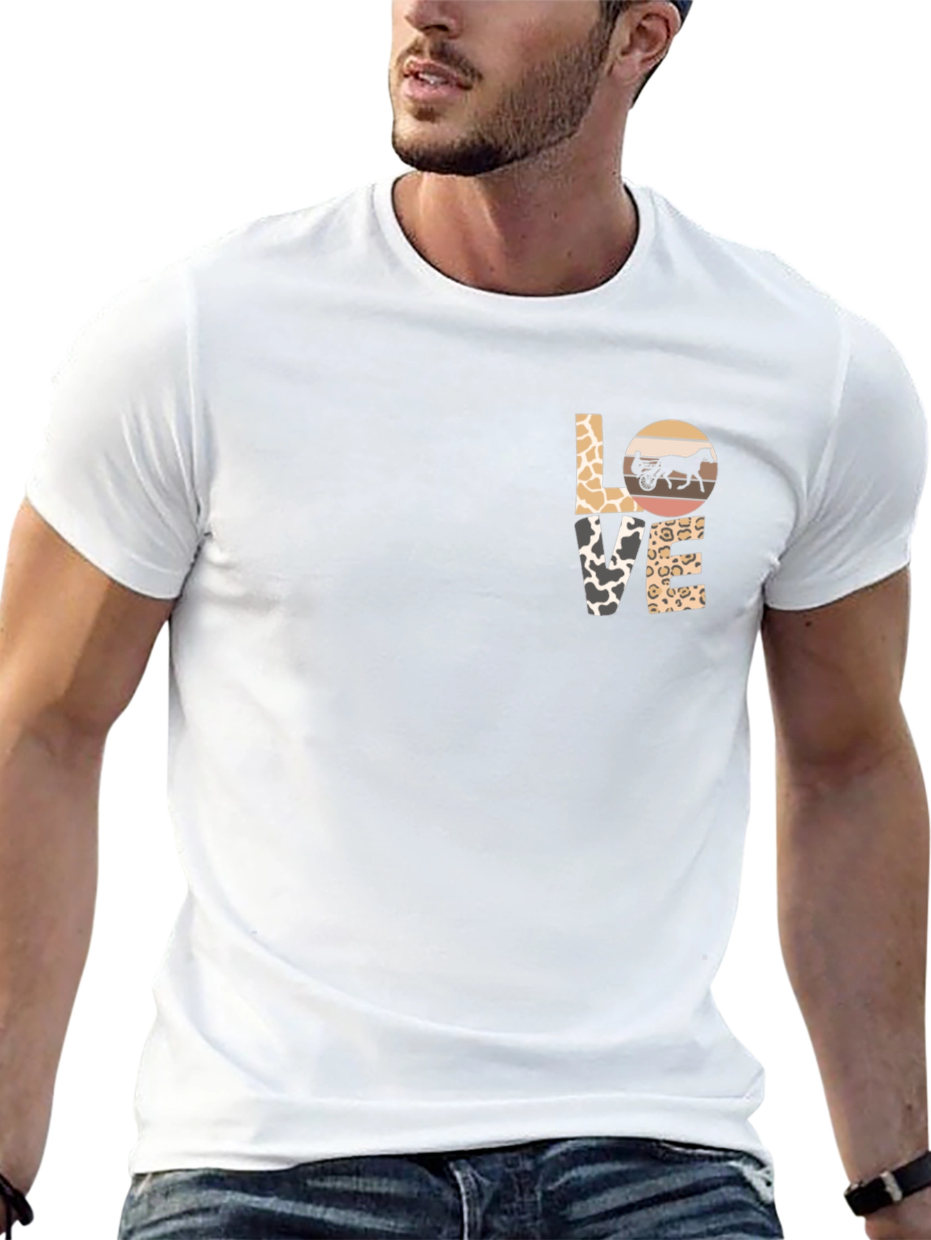Love Harness Racing Tee - Black Cotton Blend