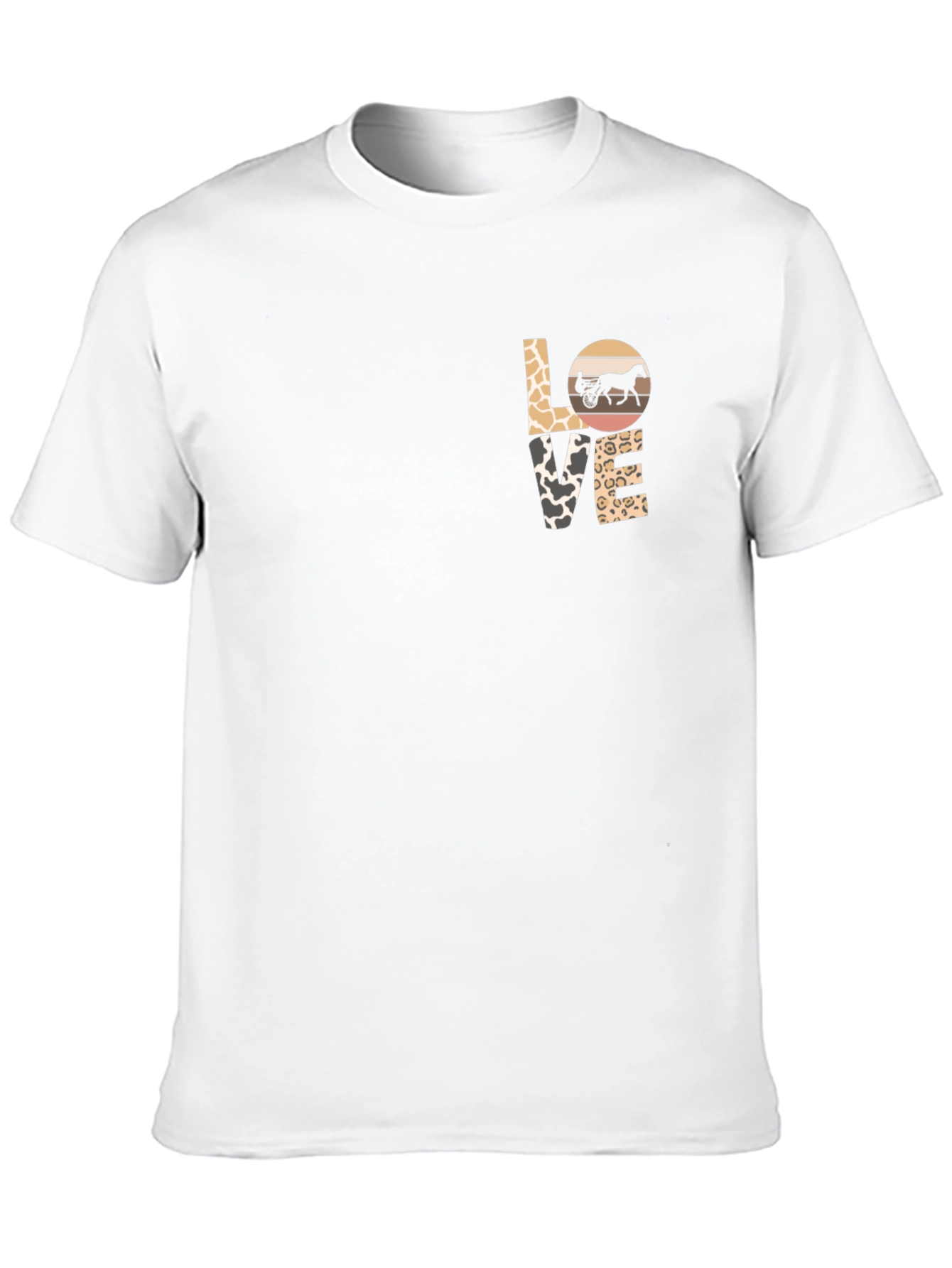 Love Harness Racing Tee - Black Cotton Blend