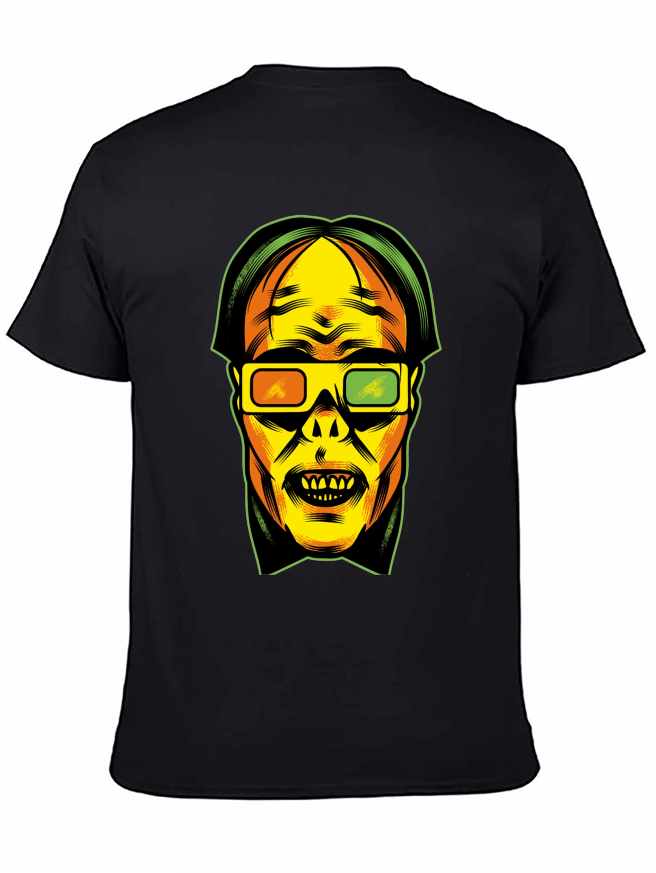 3D Glasses Graphic T-Shirt - Retro Pop Culture Tee