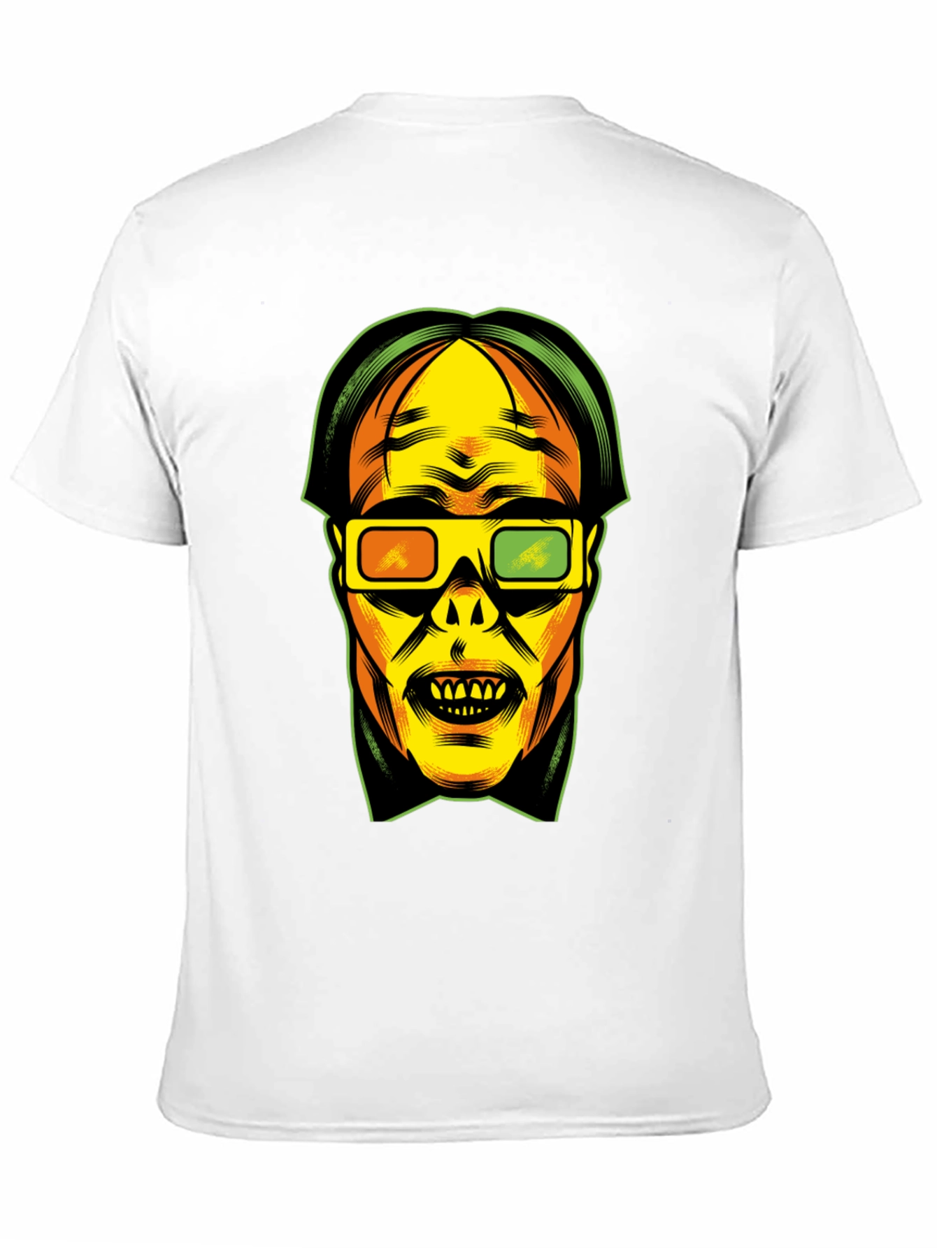 3D Glasses Graphic T-Shirt - Retro Pop Culture Tee