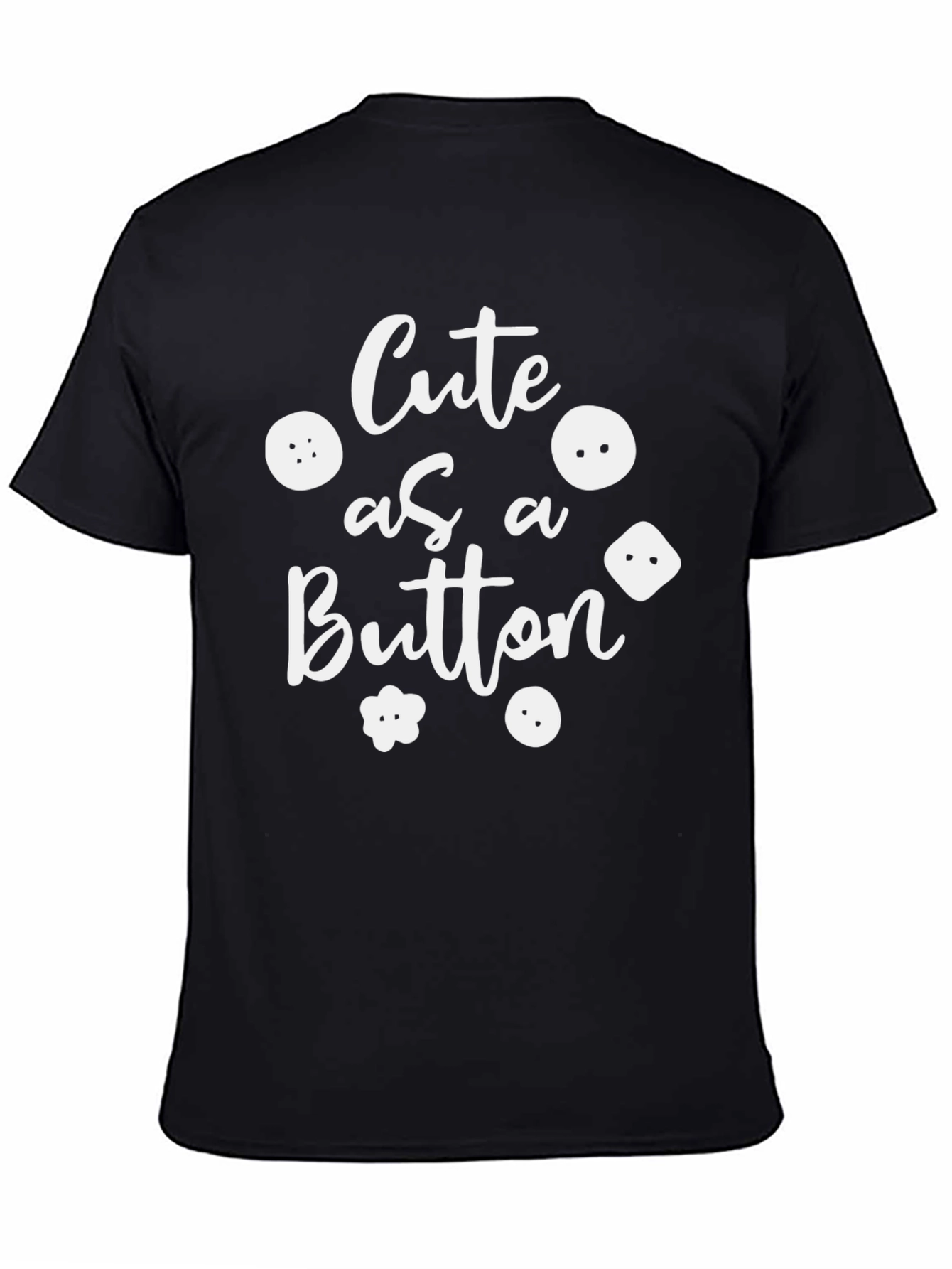Cute as a Button Graphic T-Shirt