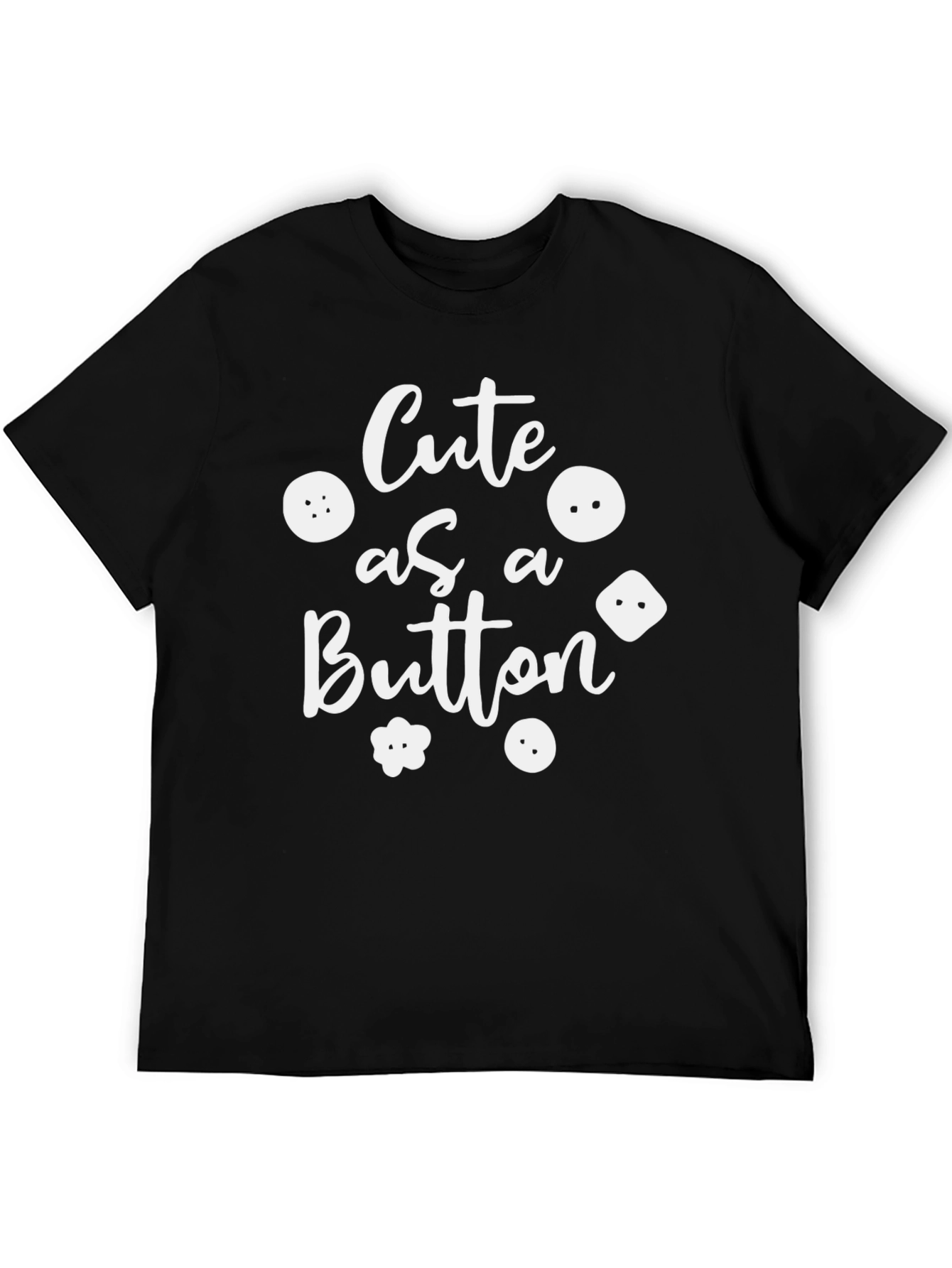 Cute as a Button Graphic T-Shirt