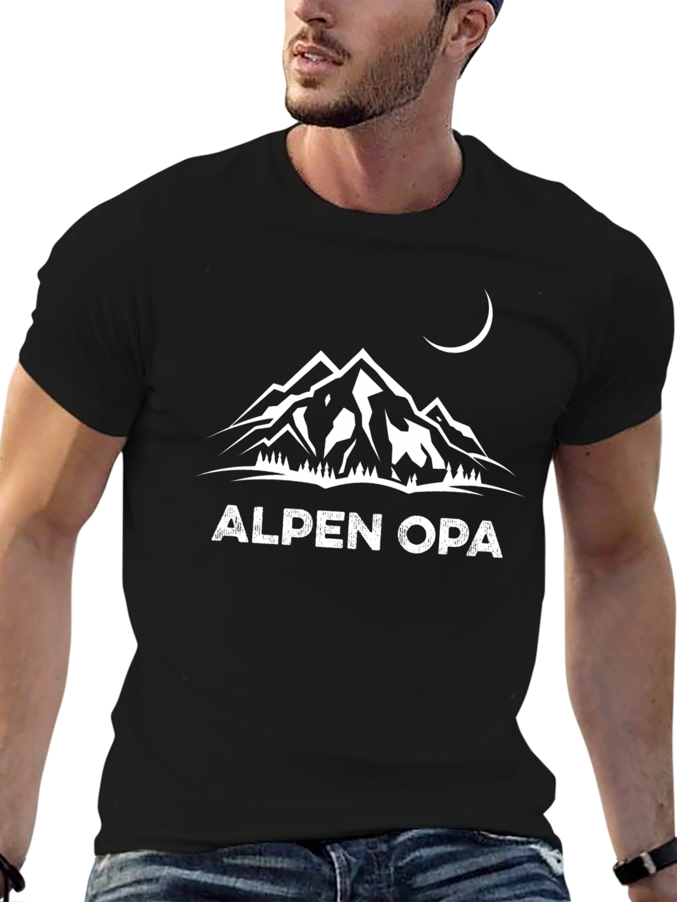 Alpen Opa Mountain Graphic T-Shirt
