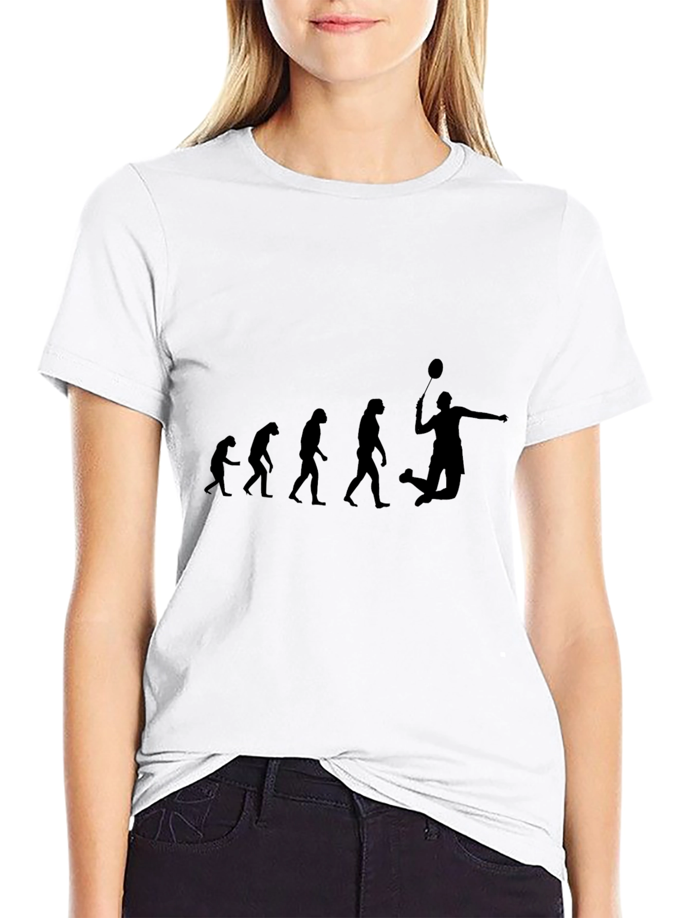Evolution of Badminton T-Shirt