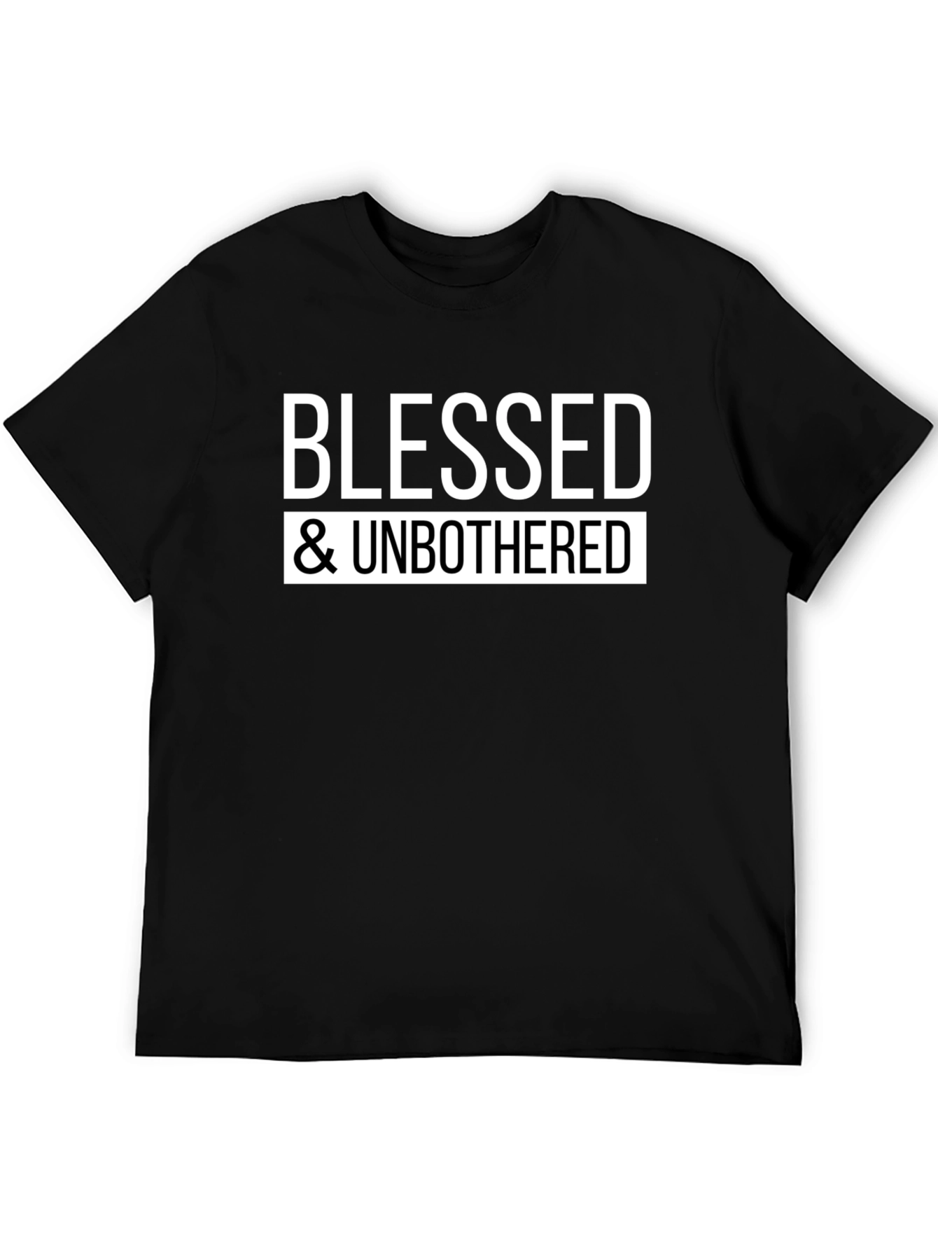 Blessed & Unbothered Graphic Tee - Black