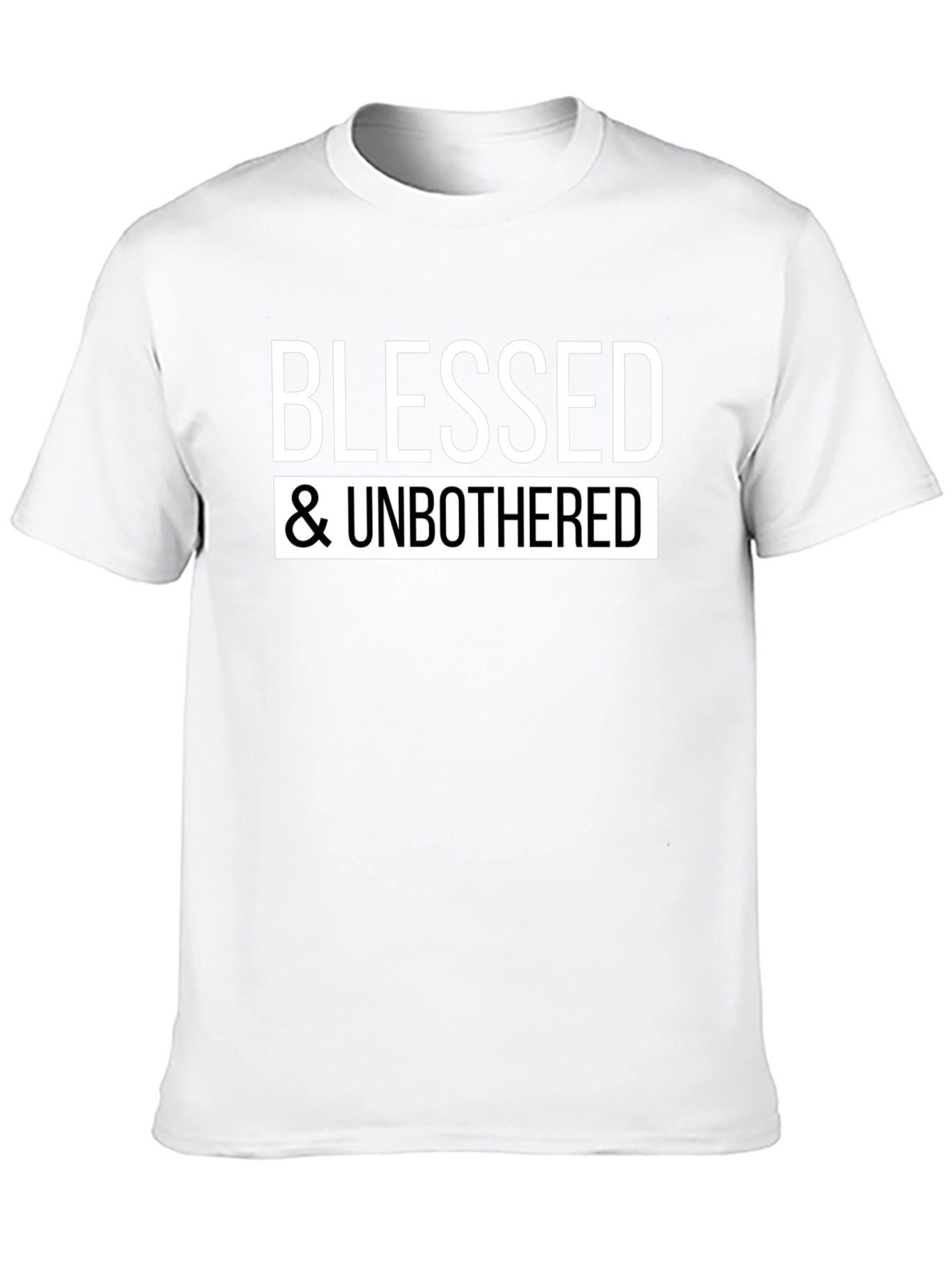 Blessed & Unbothered Graphic Tee - Black
