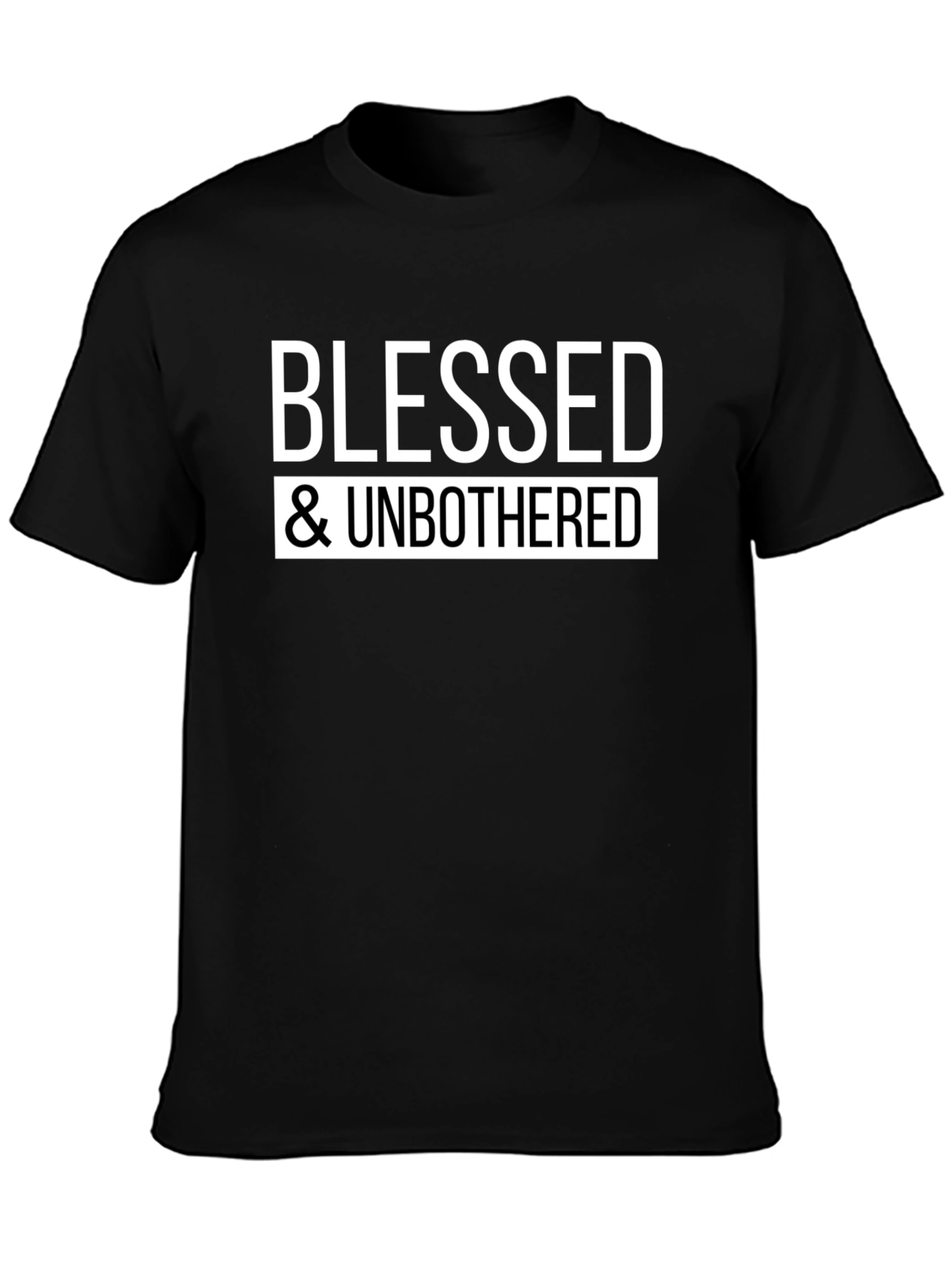 Blessed & Unbothered Graphic Tee - Black