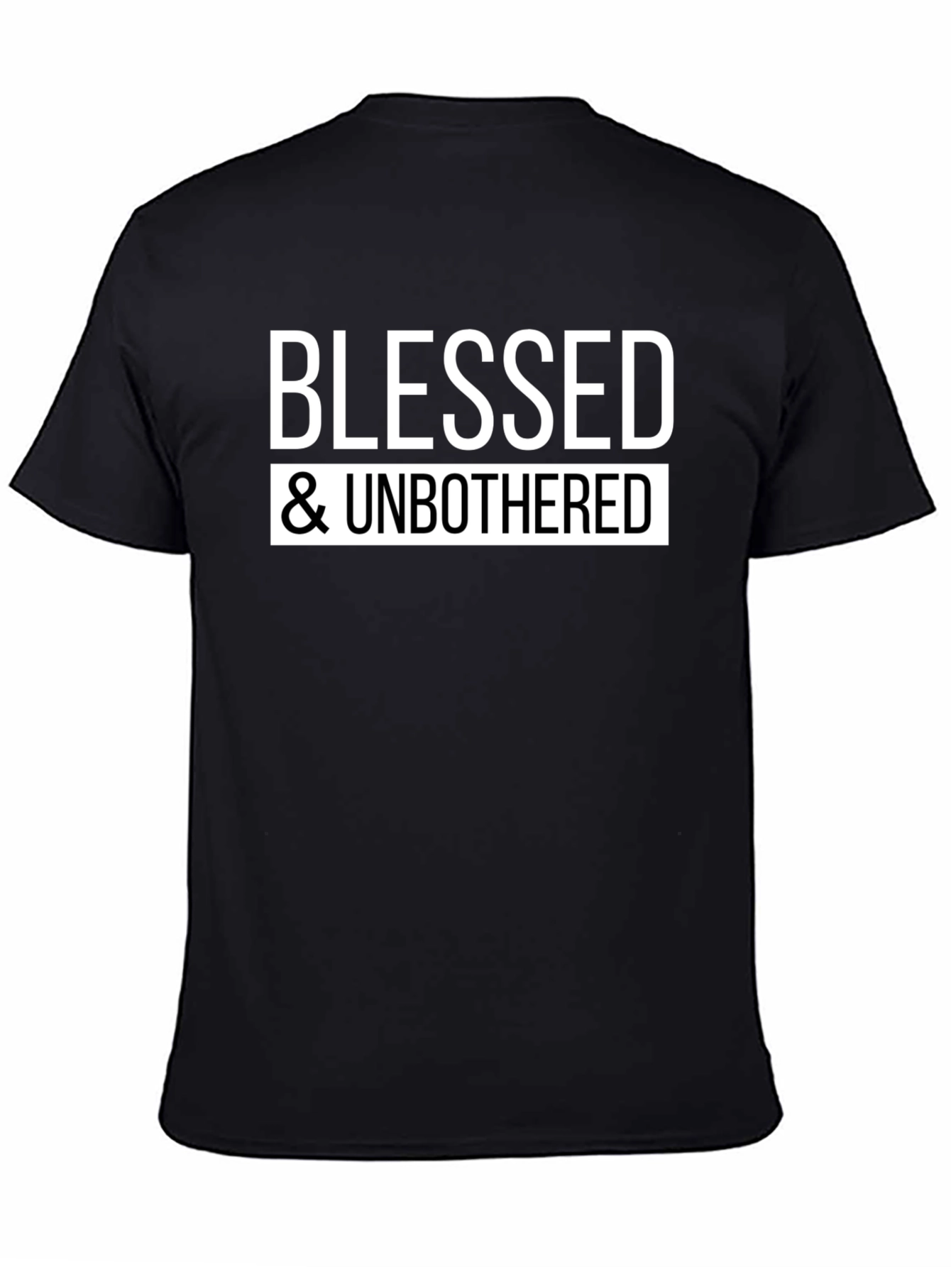 Blessed & Unbothered Graphic Tee - Black