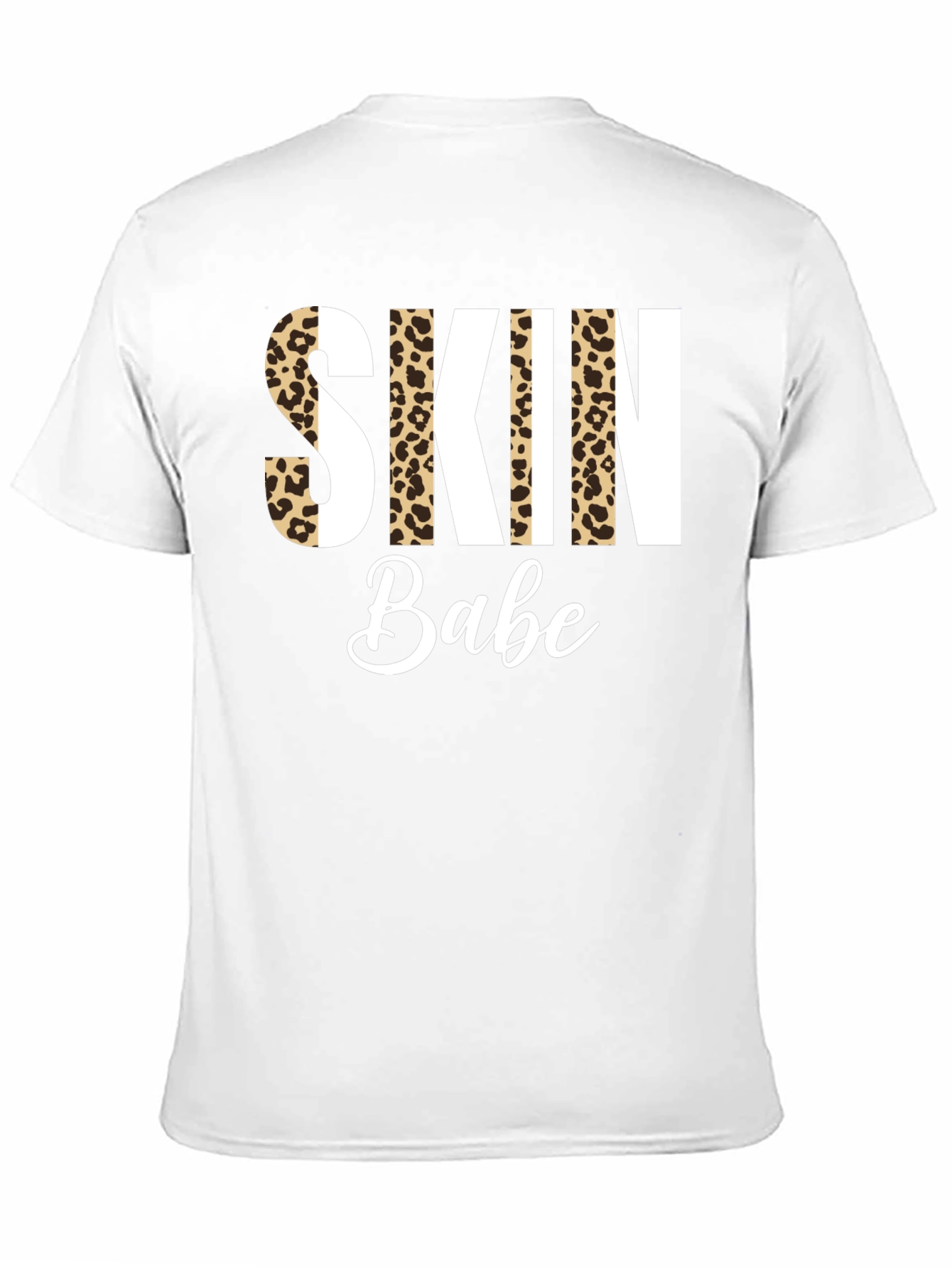 Skin Babe Leopard Print Graphic Tee