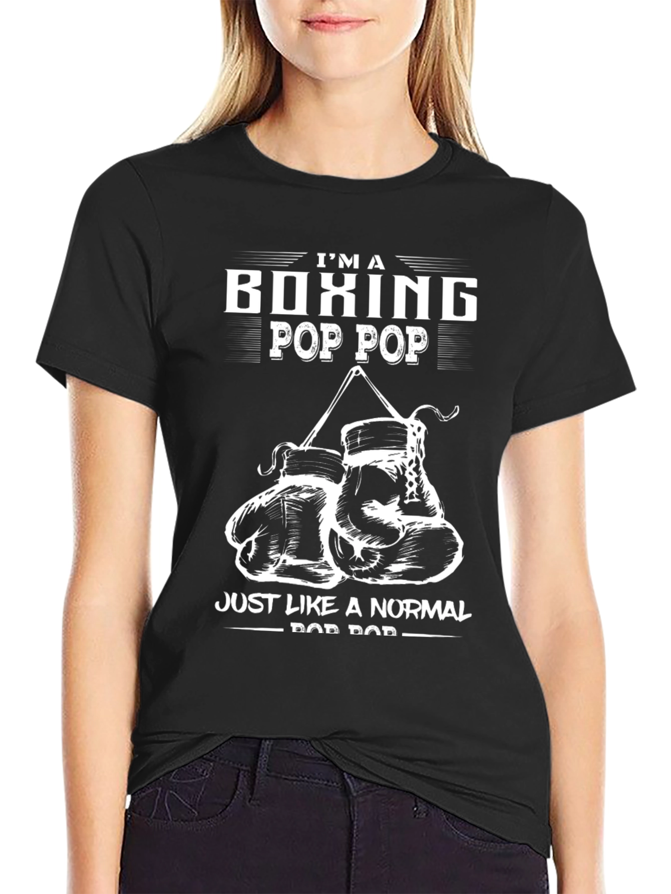 Boxing Pop Pop Novelty Graphic T-Shirt