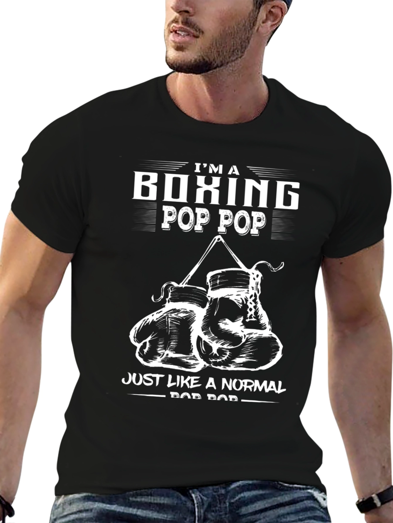 Boxing Pop Pop Novelty Graphic T-Shirt