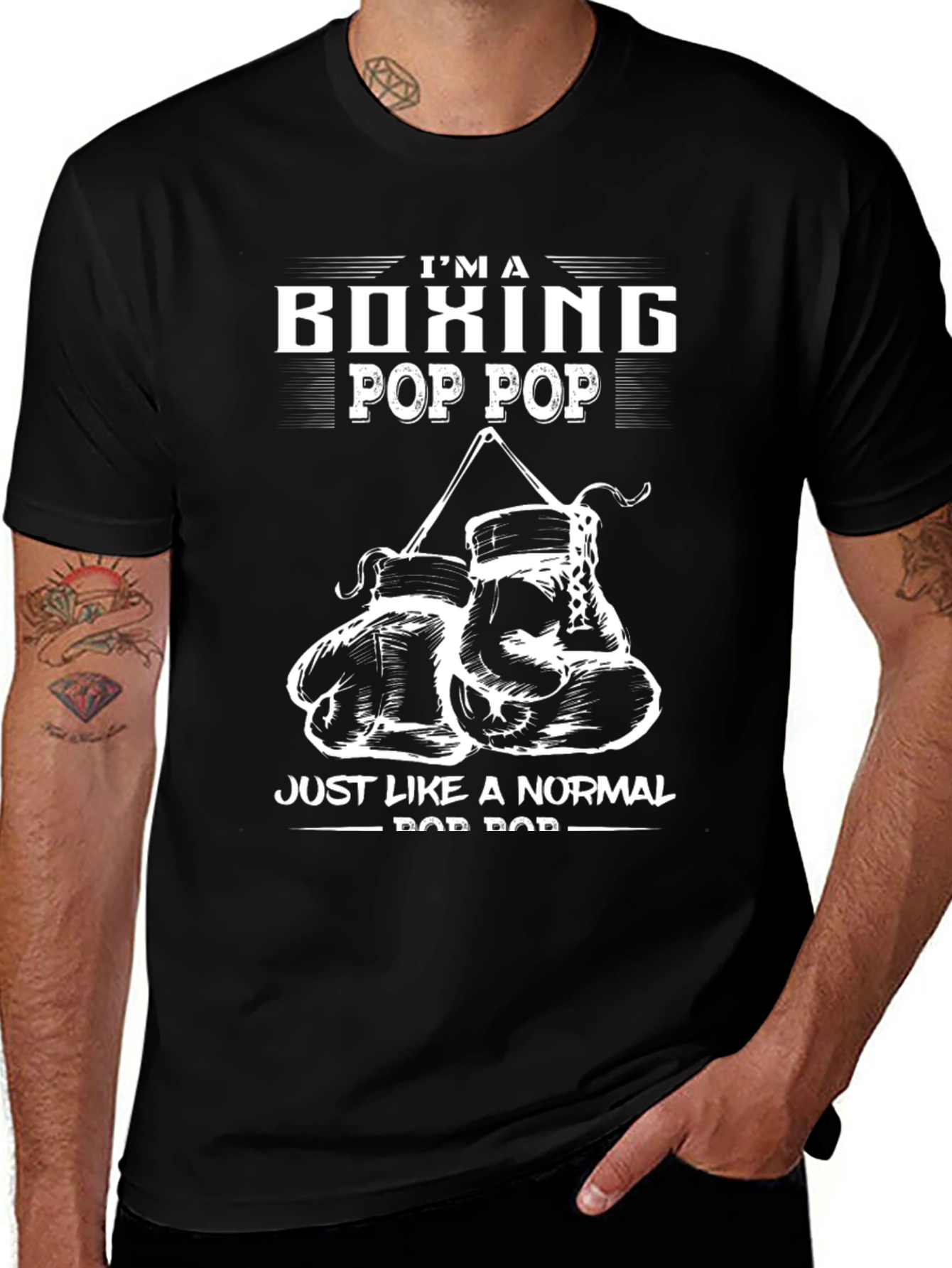Boxing Pop Pop Novelty Graphic T-Shirt