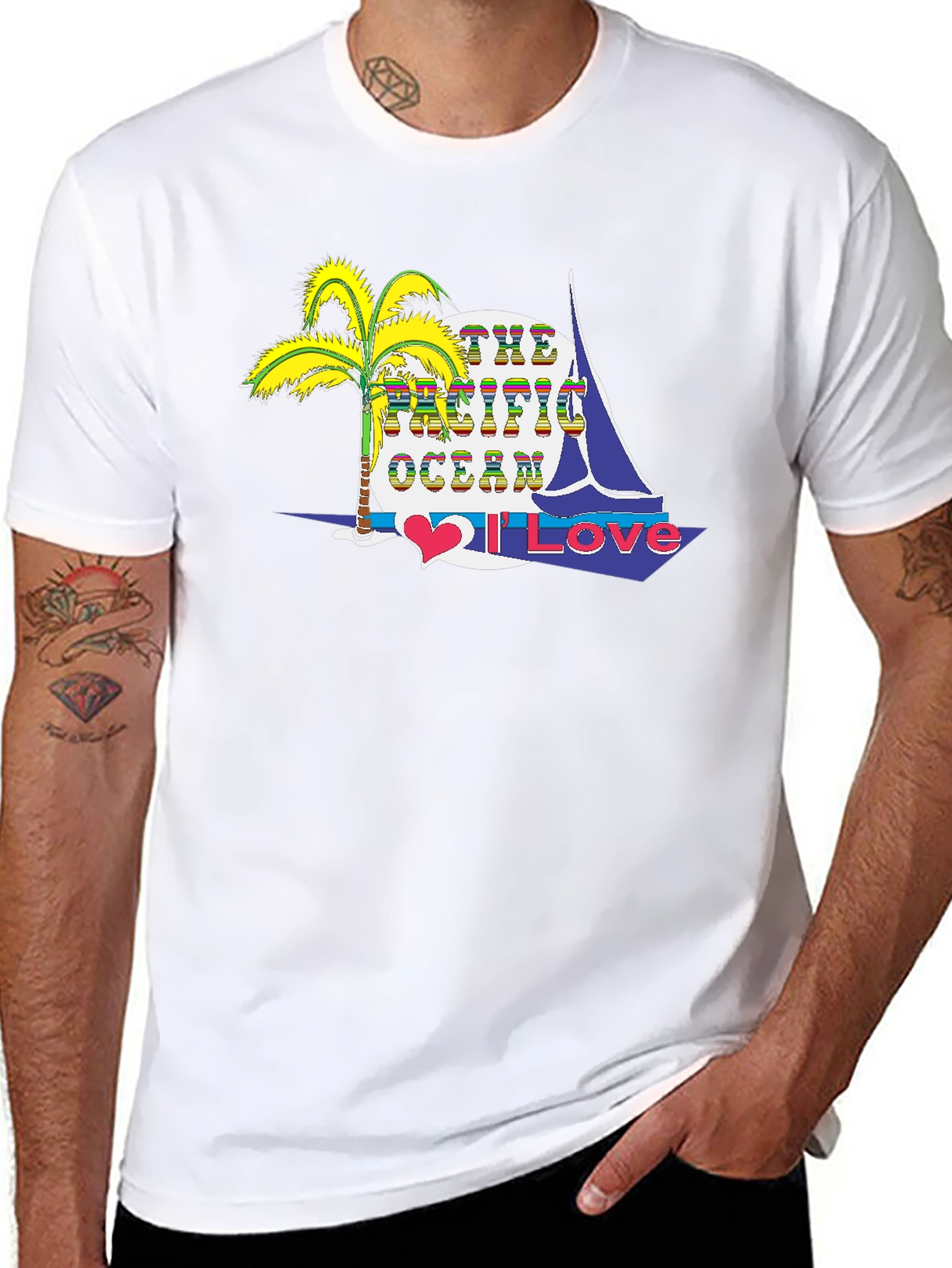 Pacific Ocean Love Graphic Tee