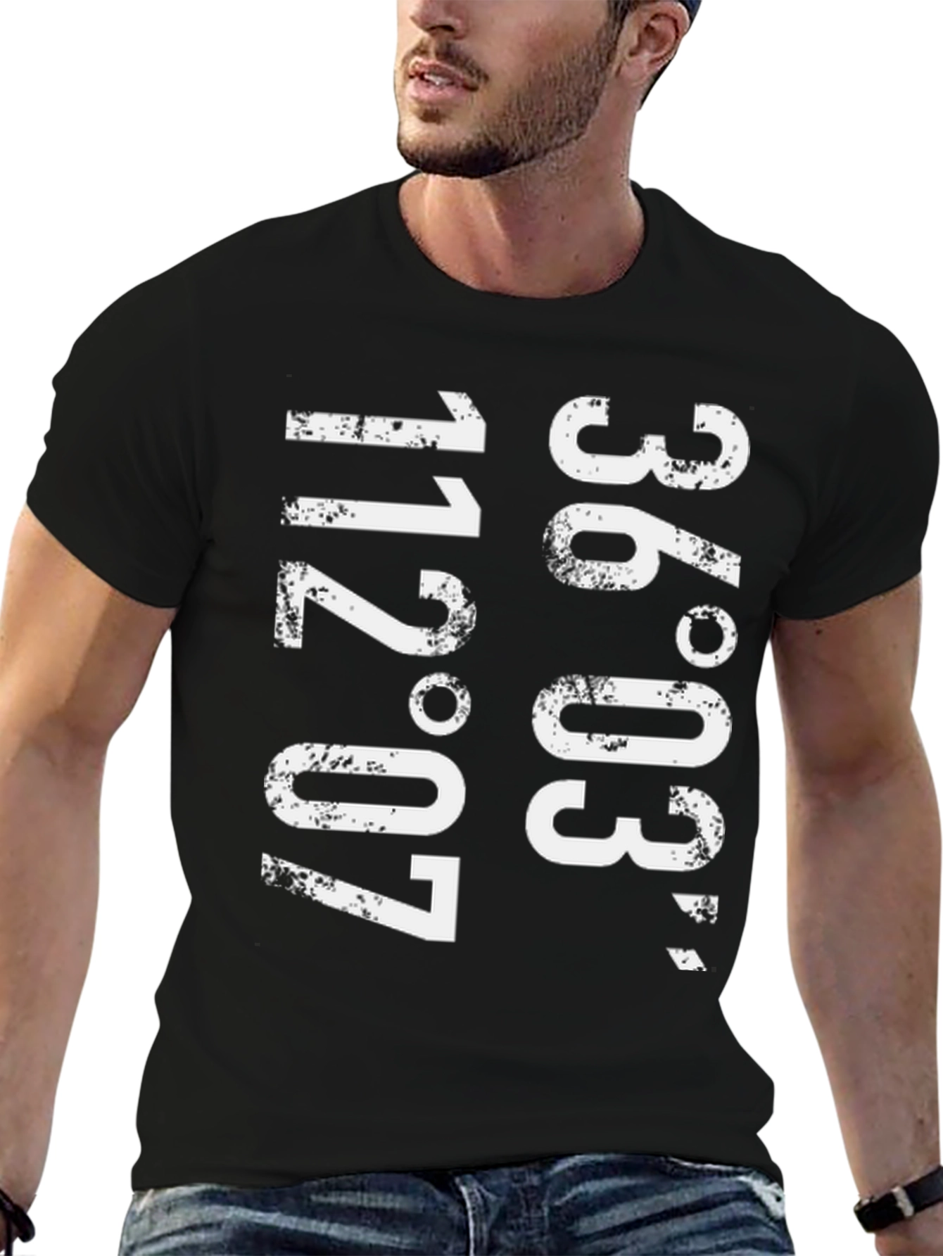 Latitude Longitude Graphic T-Shirt