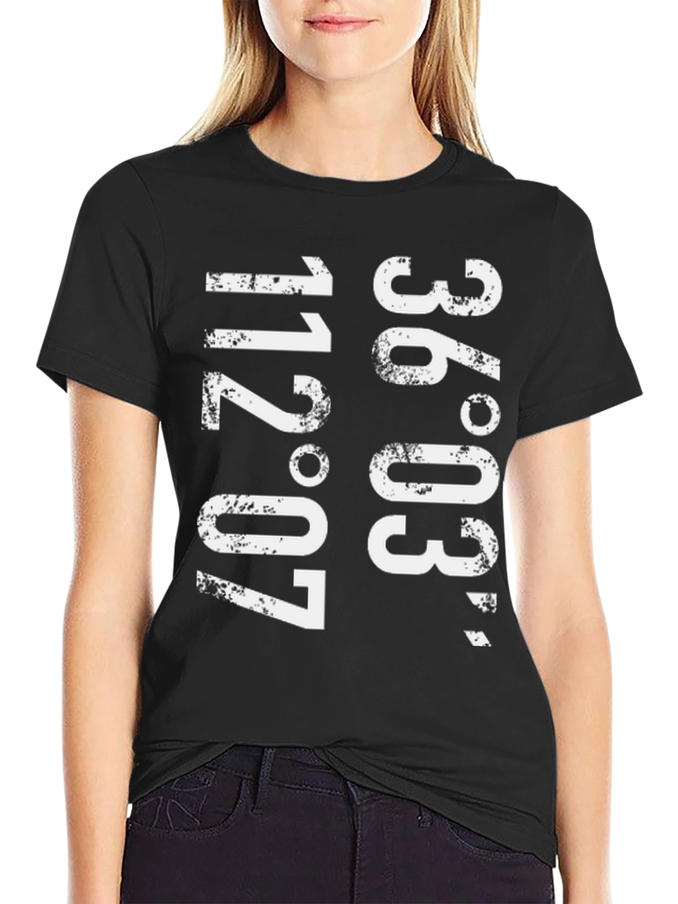 Latitude Longitude Graphic T-Shirt