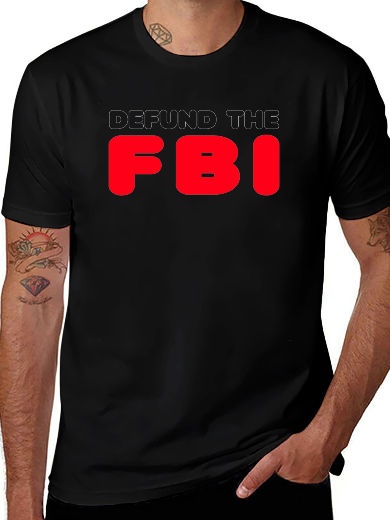 Defund the FBI Graphic Tee - Political Statement T-Shirt