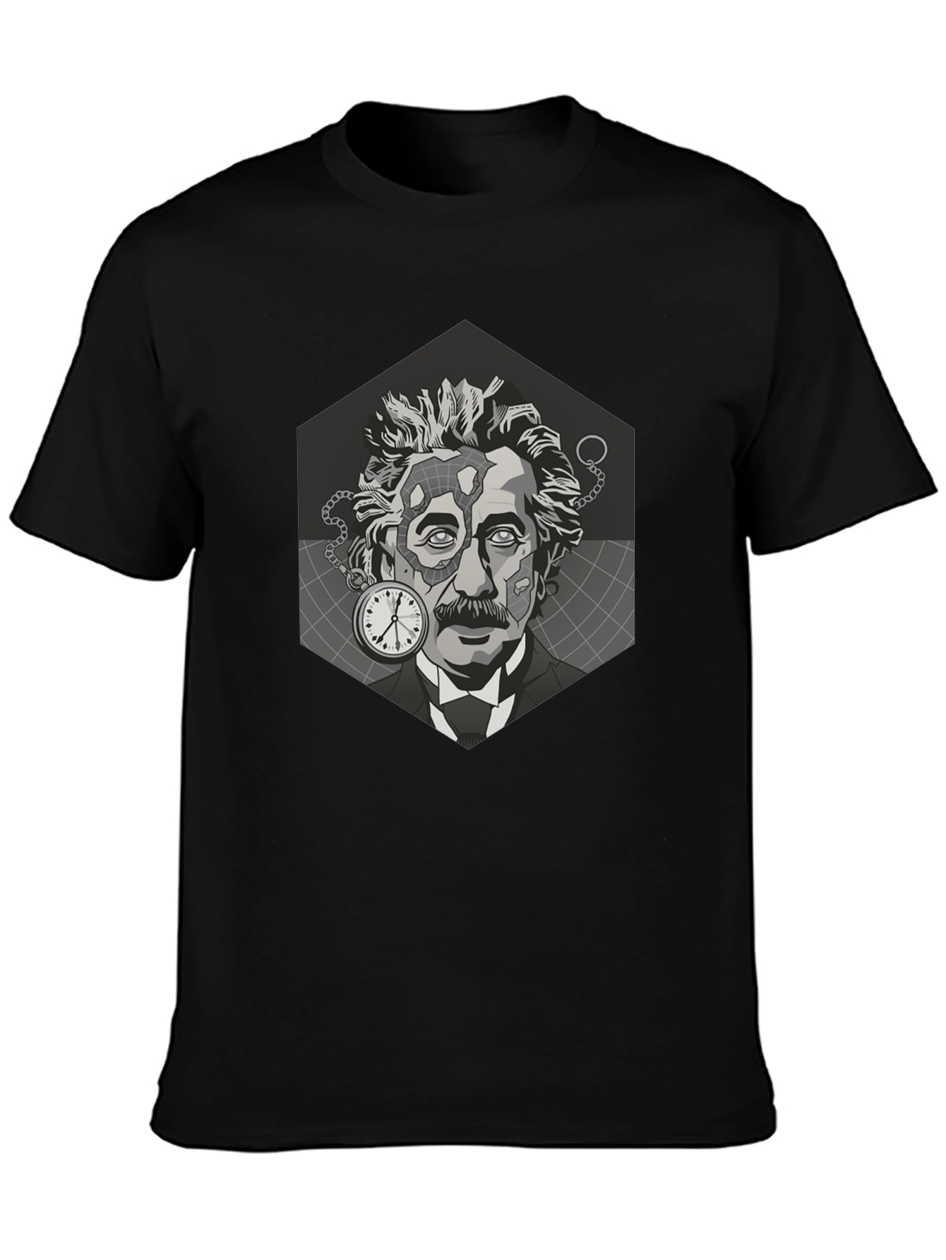 Einstein Graphic T-Shirt - Black