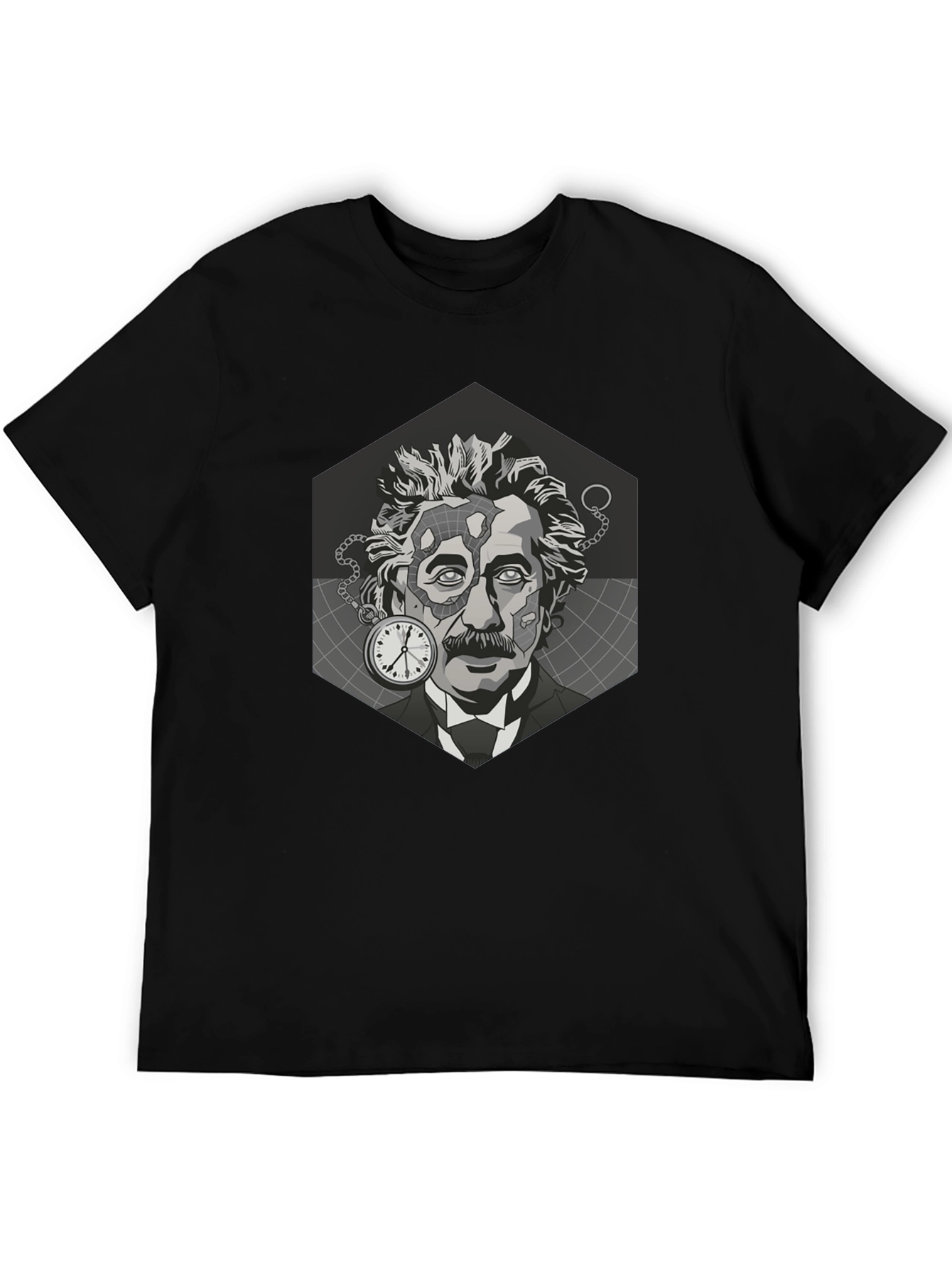 Einstein Graphic T-Shirt - Black