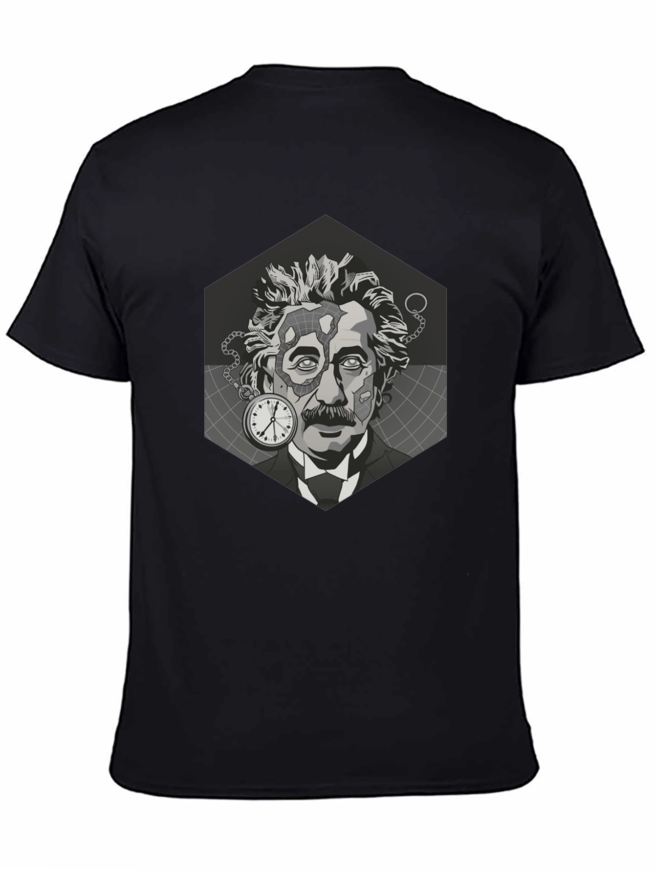 Einstein Graphic T-Shirt - Black