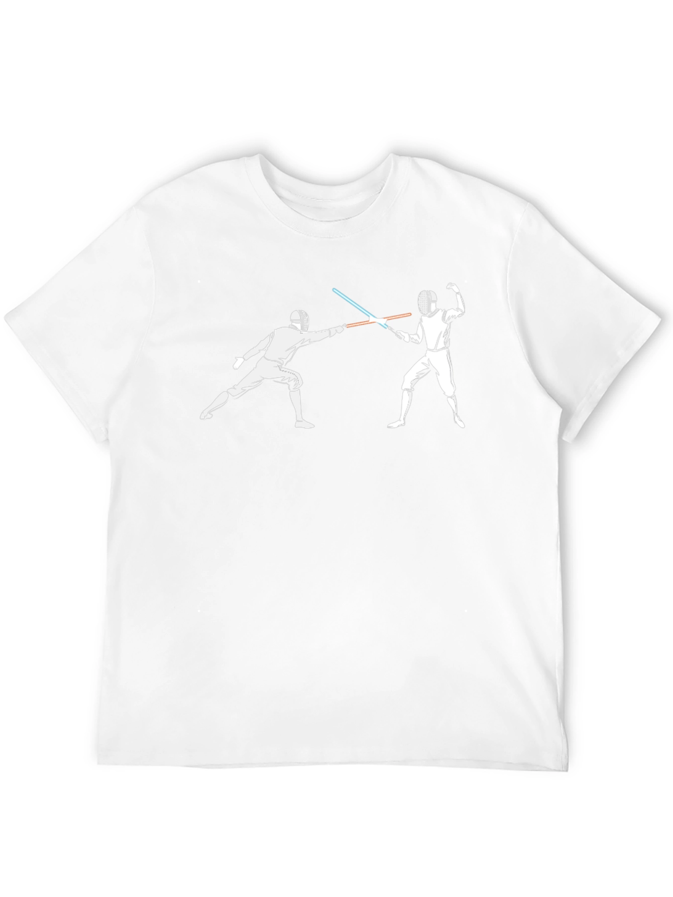 Fencing Lightsaber Duel Graphic Tee