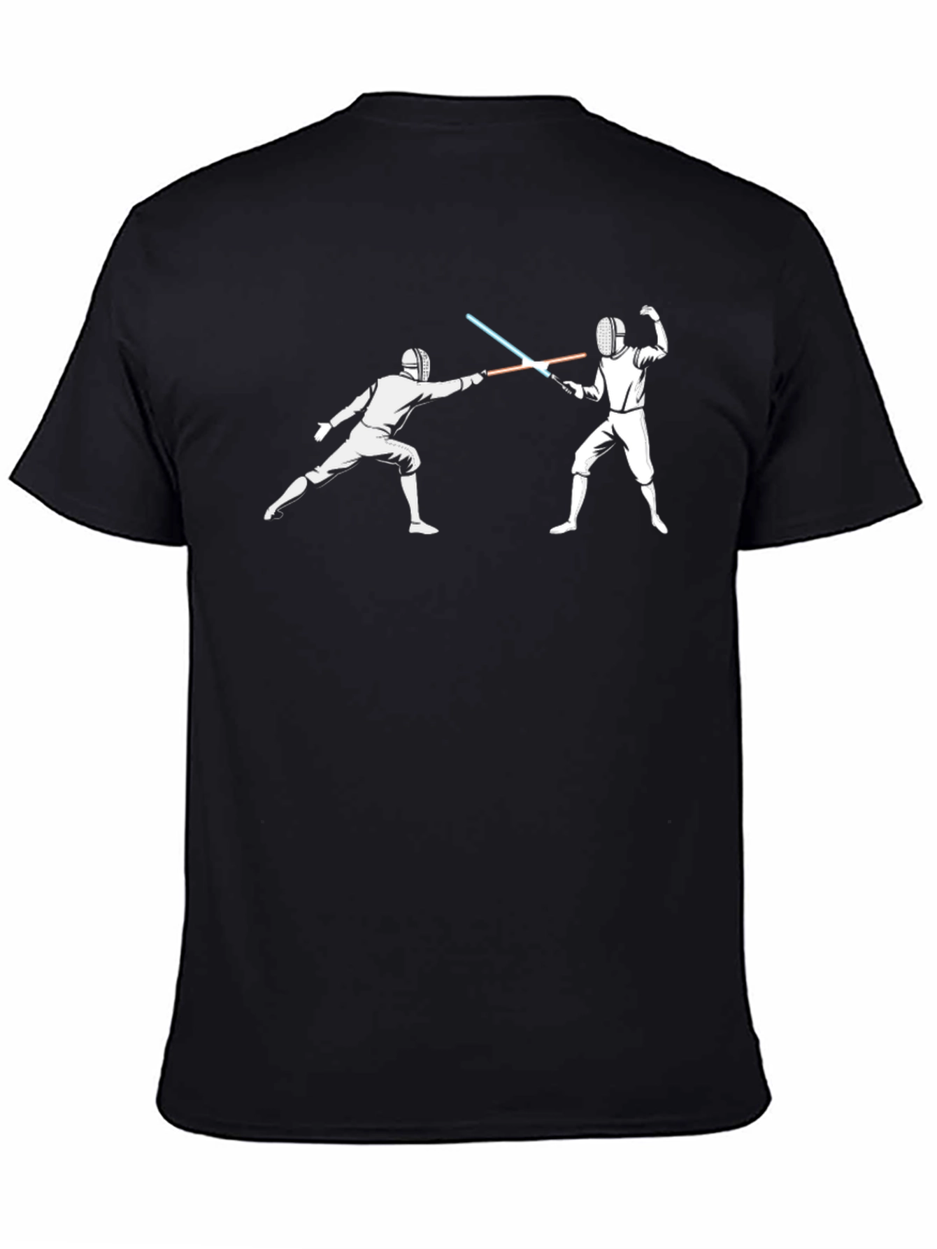 Fencing Lightsaber Duel Graphic Tee