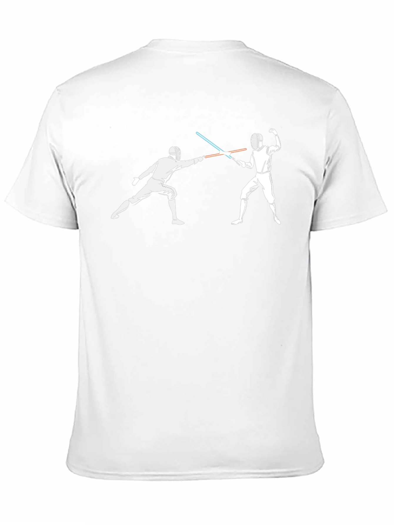 Fencing Lightsaber Duel Graphic Tee