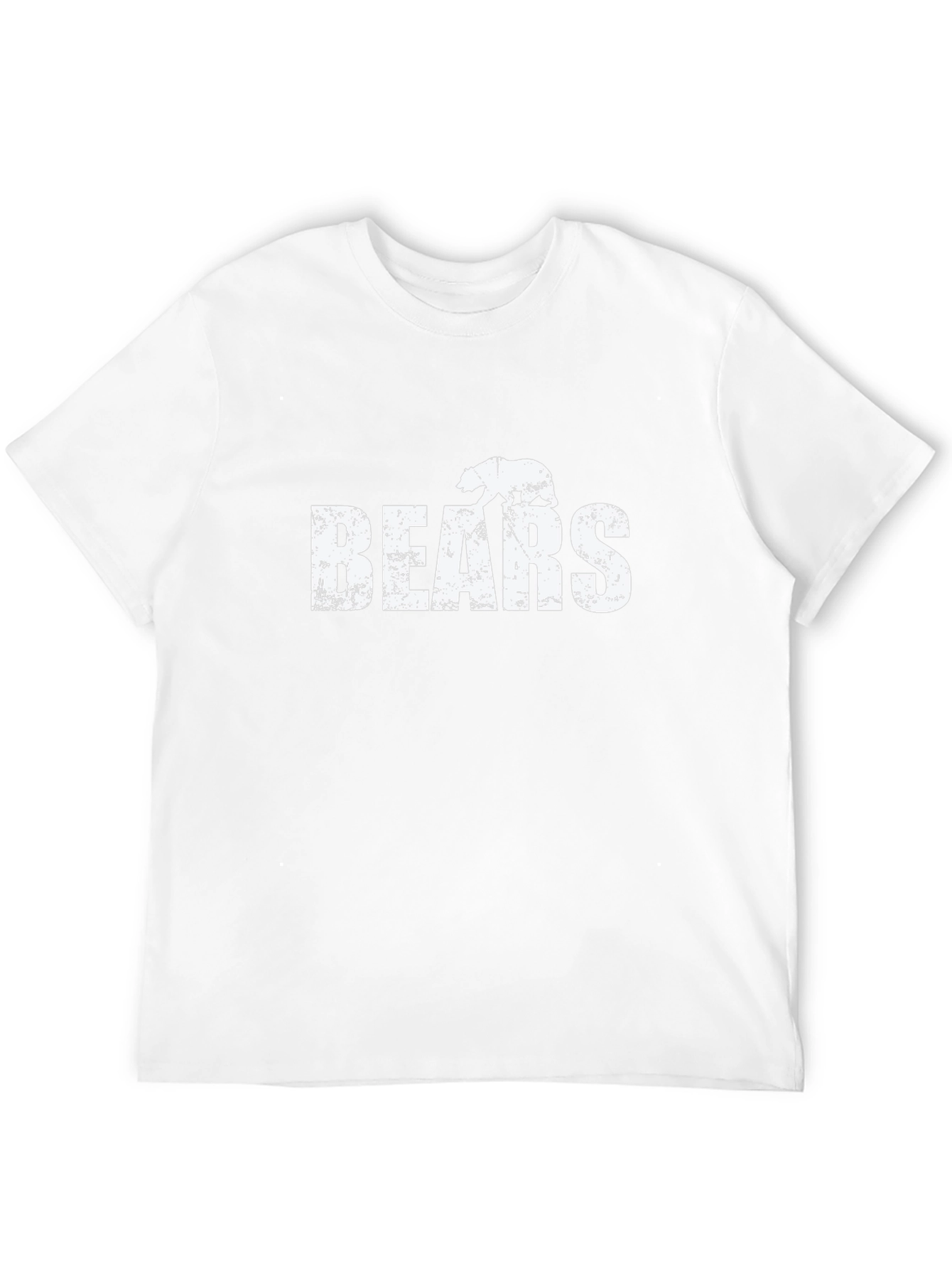 Distressed Bears Graphic Tee - Black Cotton Casual Shirt