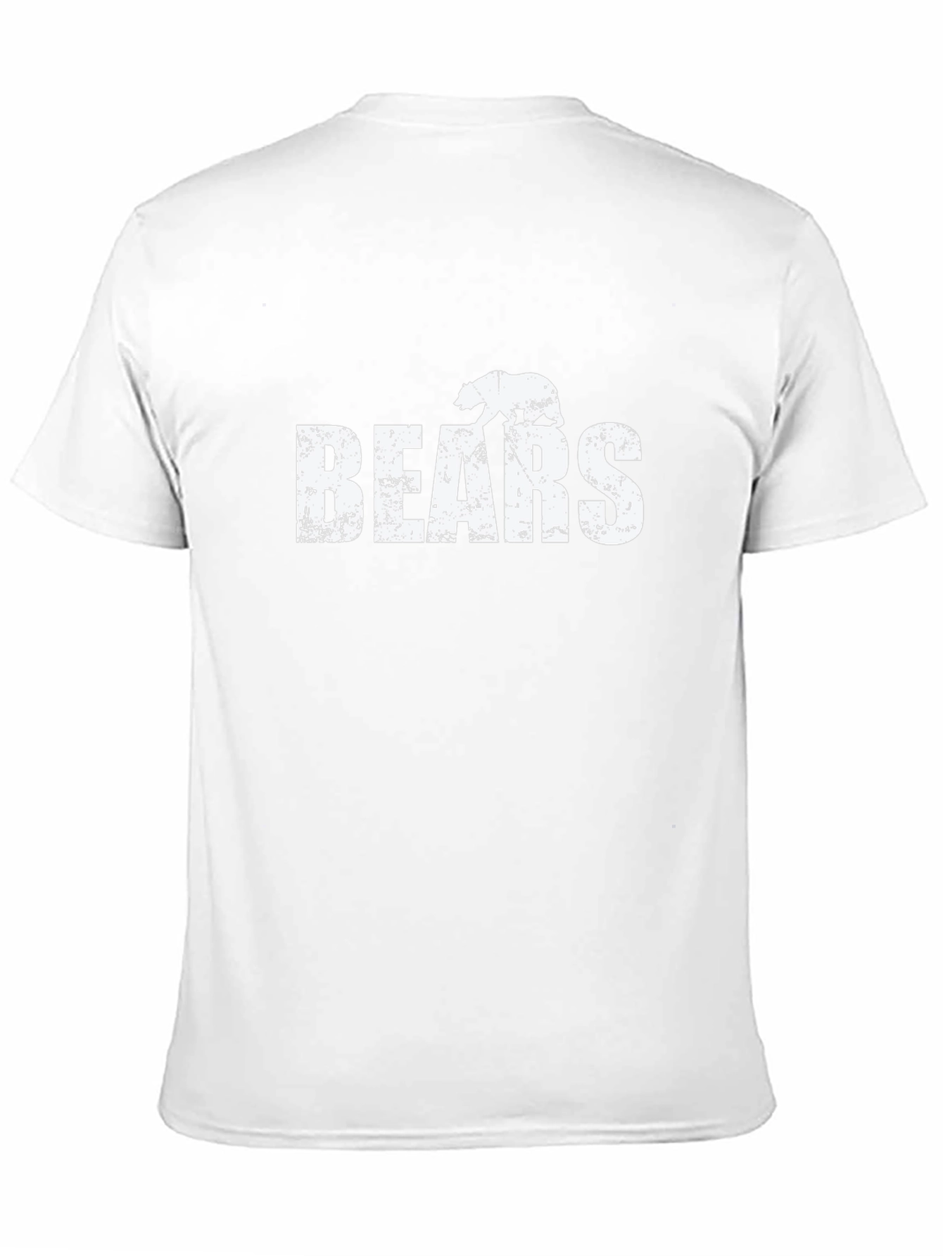 Distressed Bears Graphic Tee - Black Cotton Casual Shirt